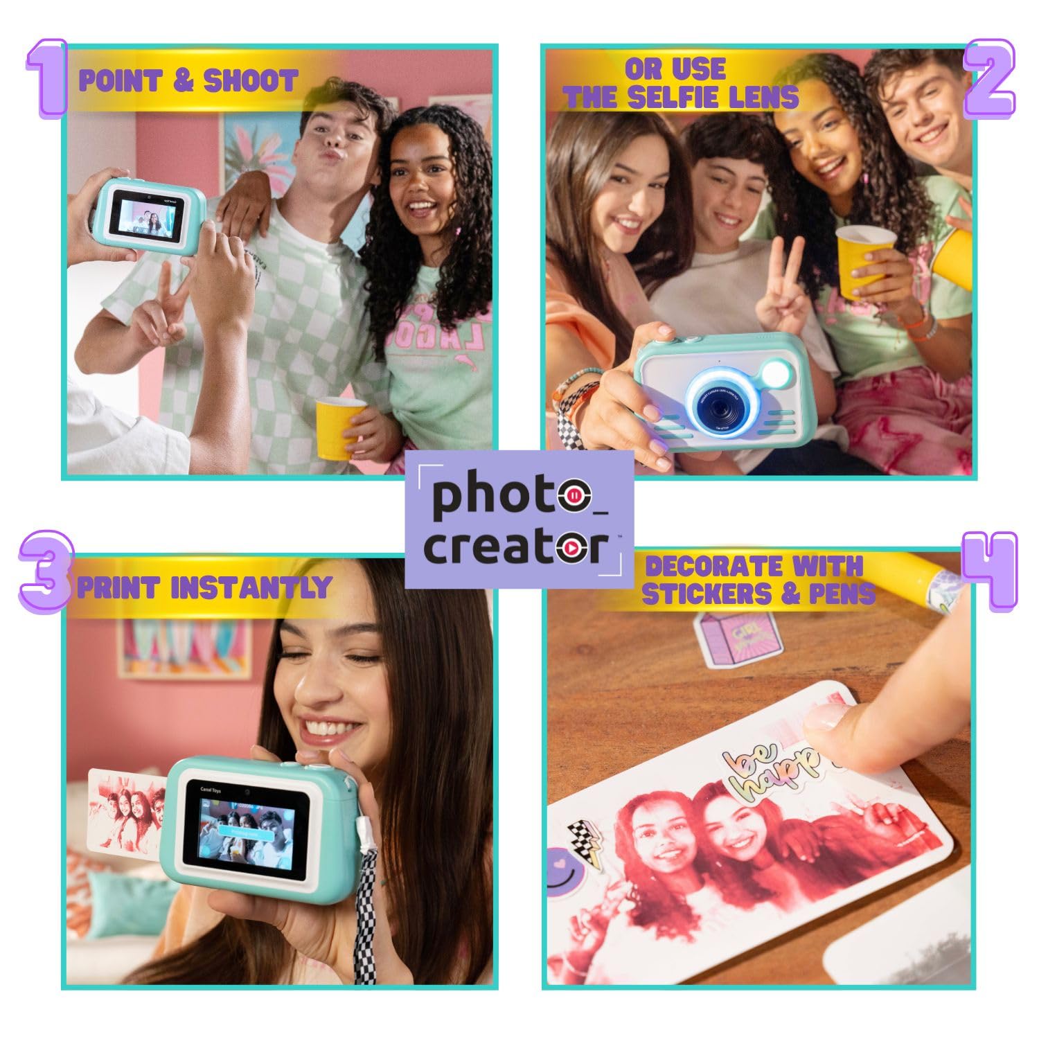 Photo Creator Instant Print Camera 2.0 - 32MP Digital Camera with 3" Touchscreen & Real Photo Prints 13