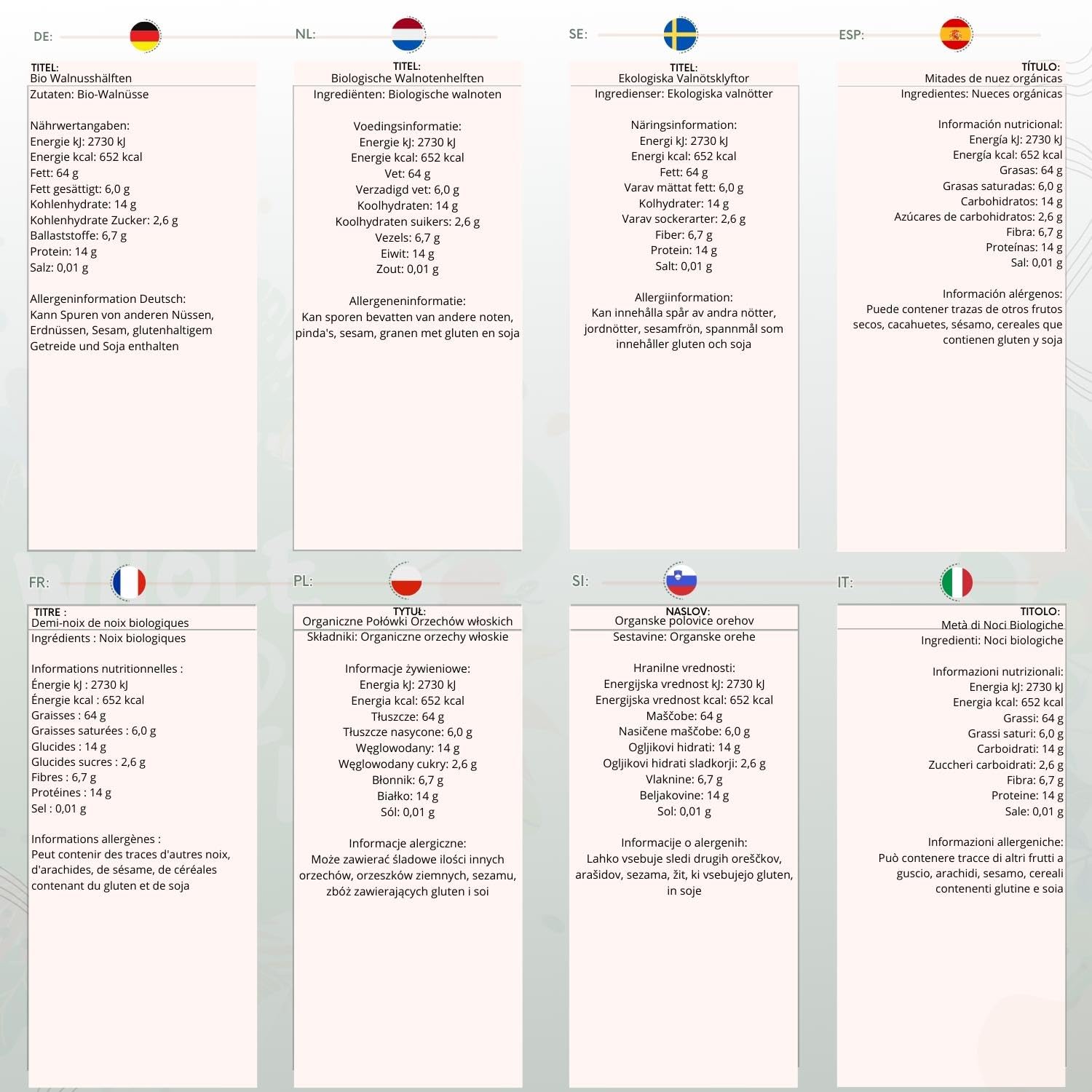 Wholefood Earth Organic Walnut Halves 500g Raw | GMO Free | Vegan | High in Protein 3