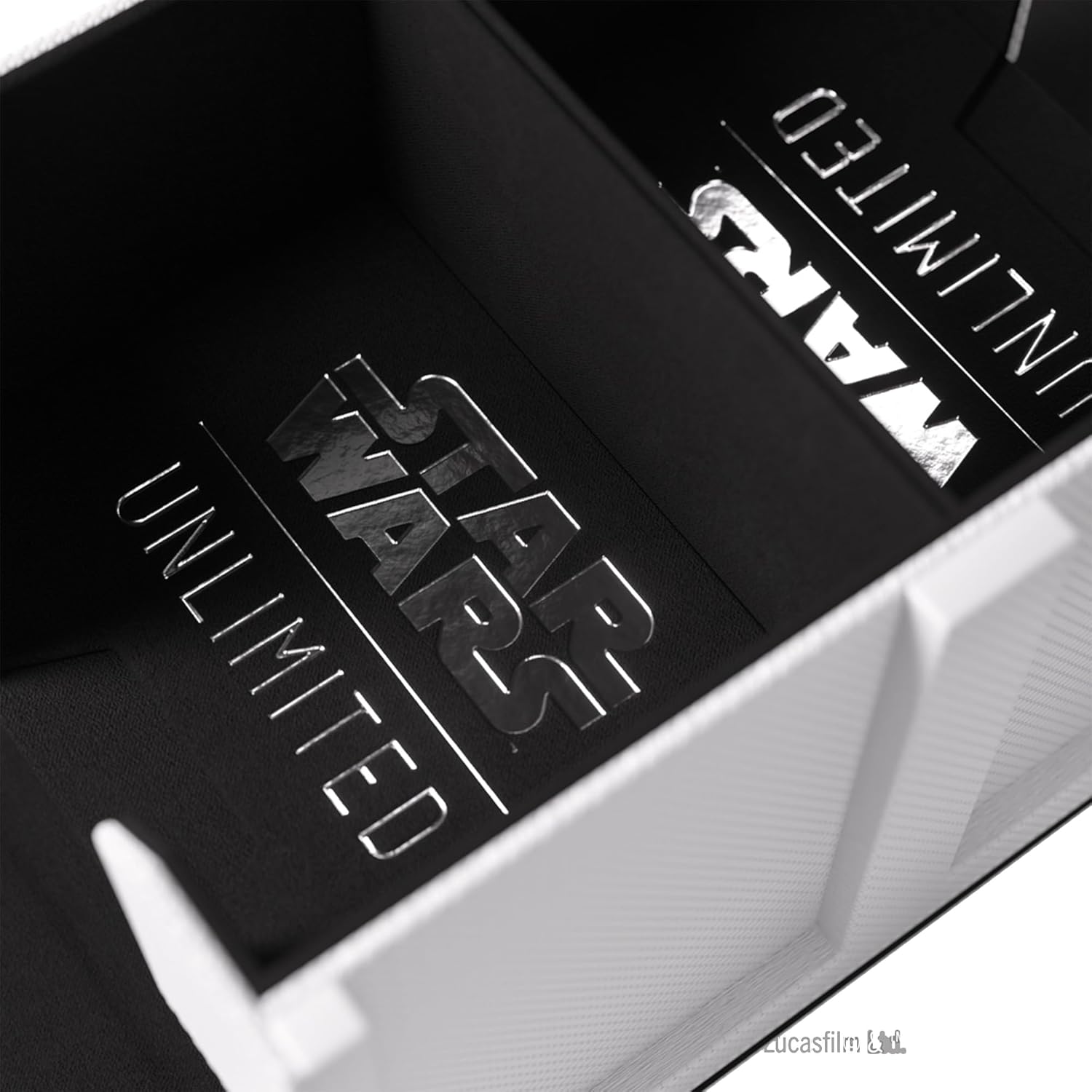 Gamegenic Star Wars Unlimited Double Deck Pod - White/Black TCG Deck Box 5