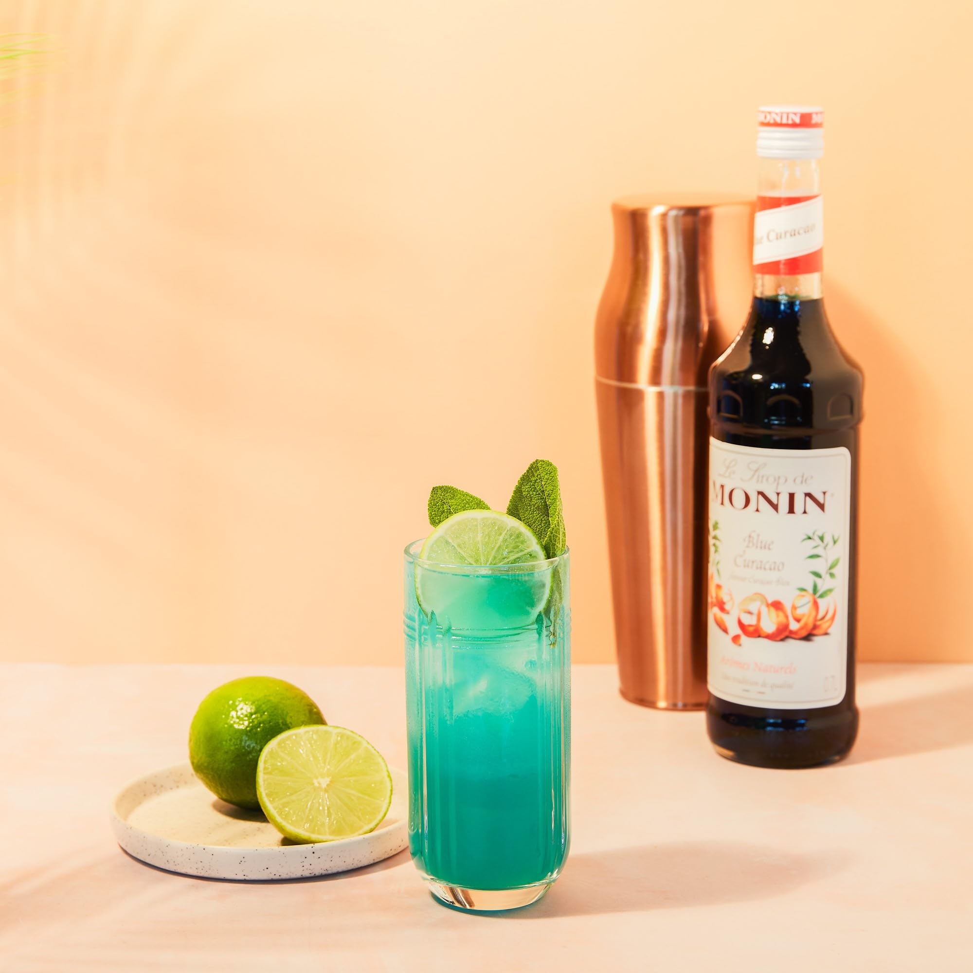Monin Blue Curacao Syrup - 700ml Bottle | Vegan-Friendly, Allergen-Free, Natural Orange Flavour 3