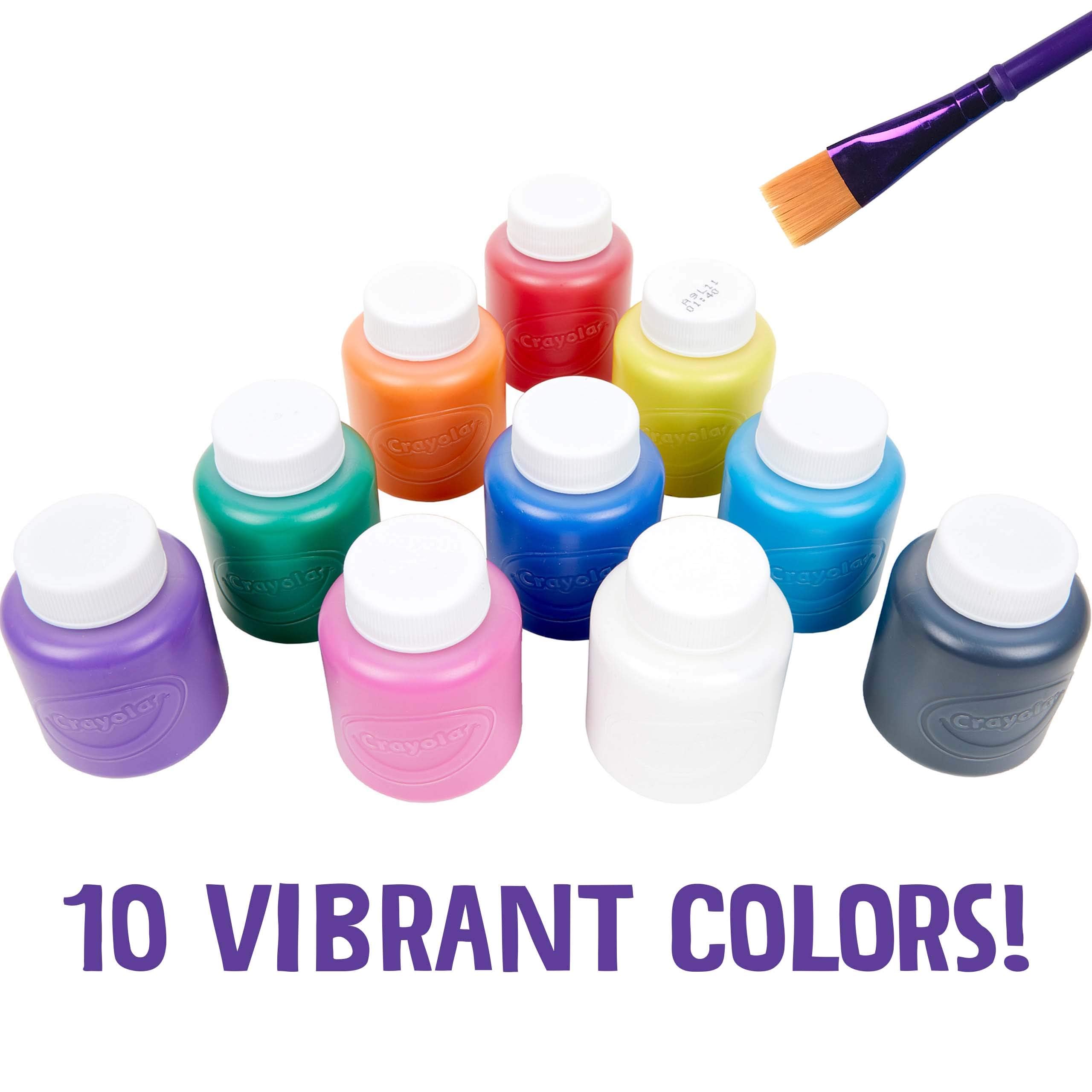 CRAYOLA Washable Kids Paint Set - 10 Classic Colors | Tempera Paint | Ages 3+ 3