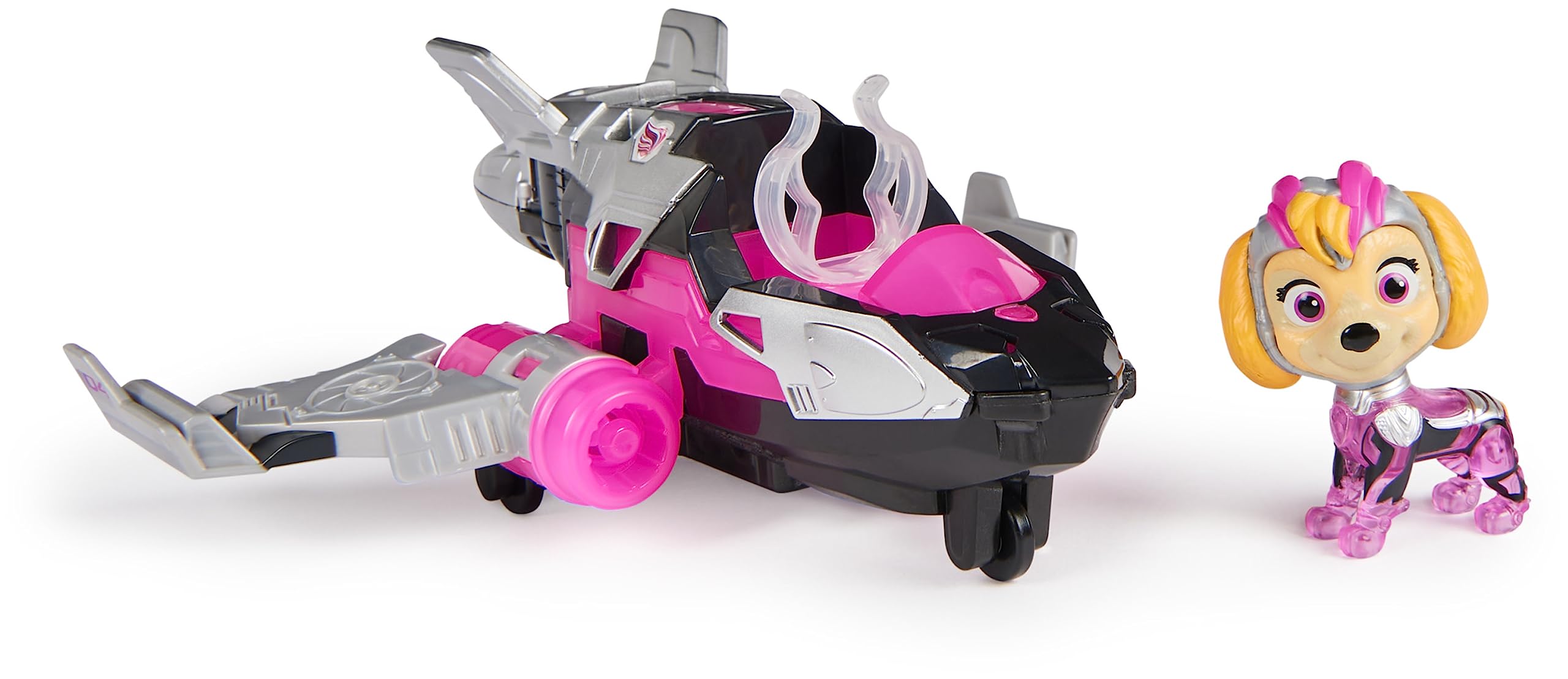 PAW Patrol: The Mighty Movie Skye's Rescue Jet with Light-Up Action Figure, Lights & Sounds - Kids' Toy for Ages 3+