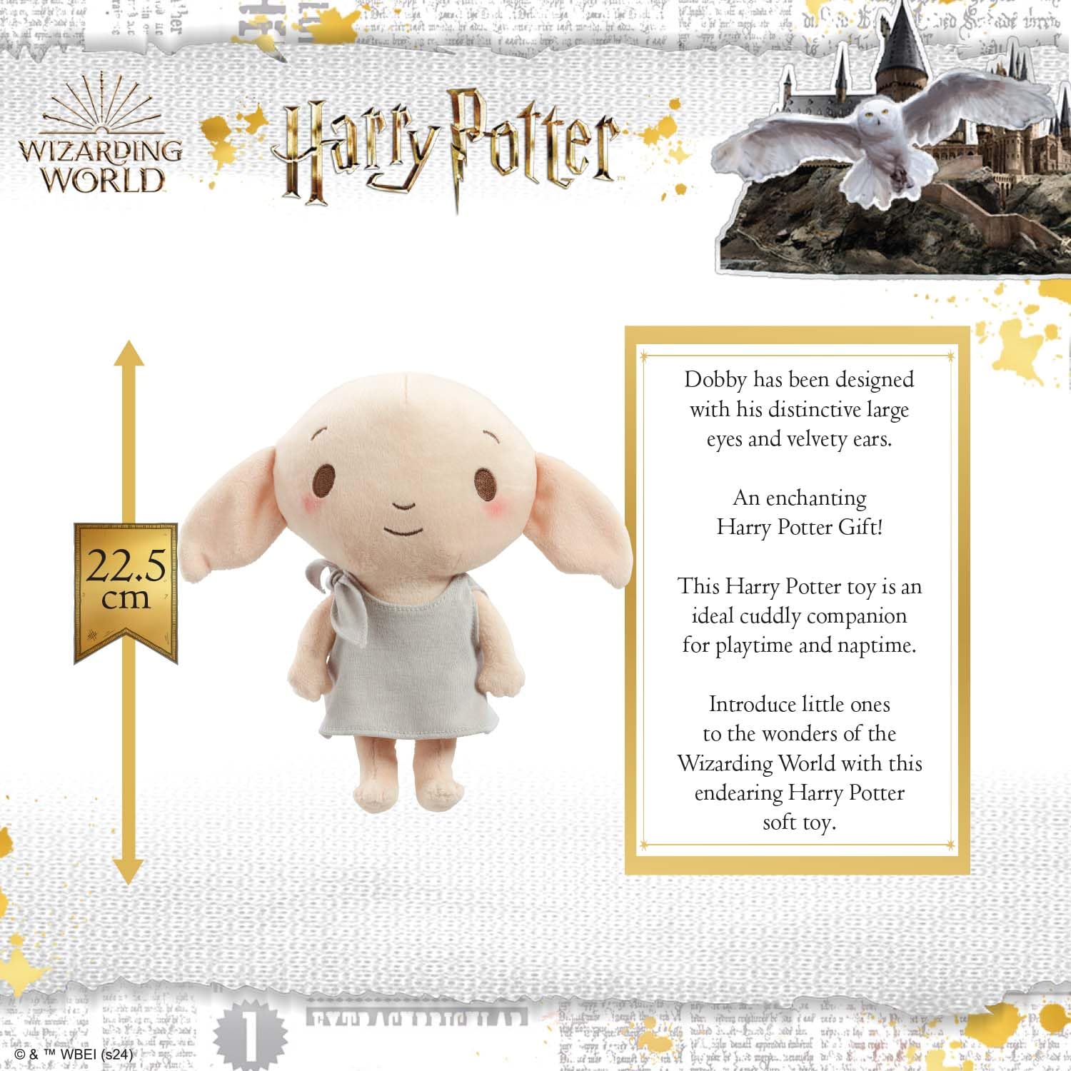Rainbow Designs - Dobby Harry Potter Plush Soft Toy - My First Stars of Hogwarts Cuddle Companion 2