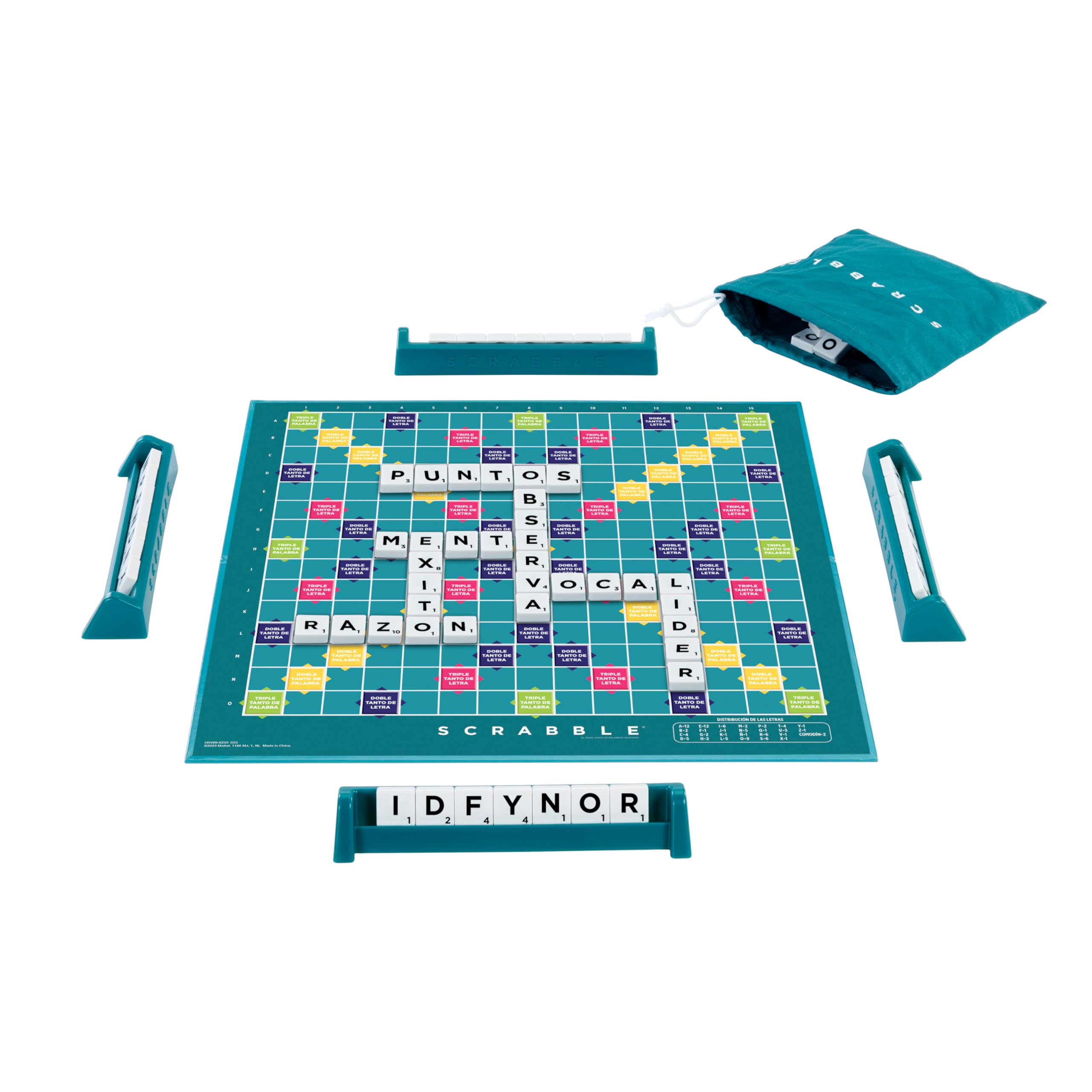Mattel Games Scrabble Spanish Version HXV99 Board Game 3