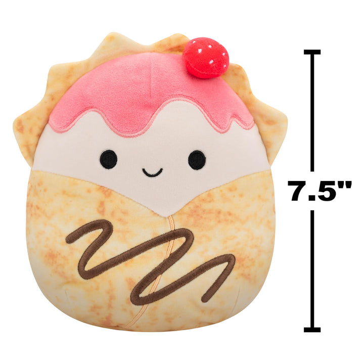Squishmallows 7.5 Inch Plush - Gasten the Strawberry Crepe