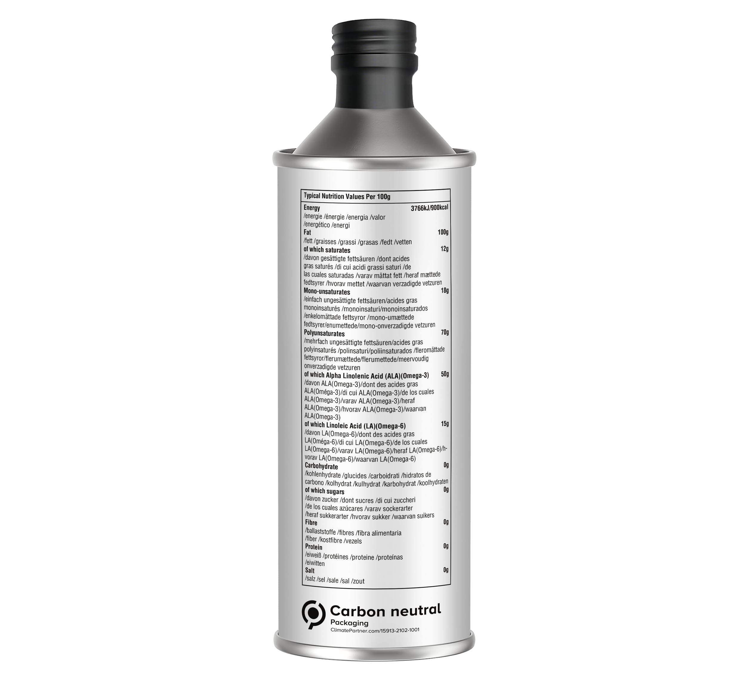 Eat Wholesome Organic Flax Seed Oil - Cold Pressed Unrefined | 500ml | Source of Omega-3 2