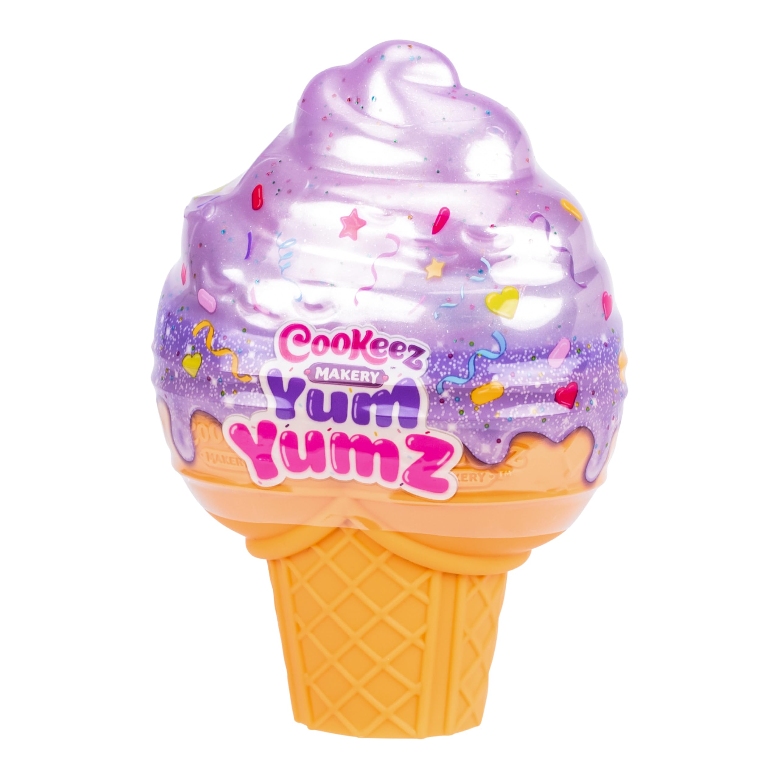Cookeez Makery Yum Yumz Twin Pack - 2 Scented Surprise Plush Pets in Ice Cream Cone Playset 2