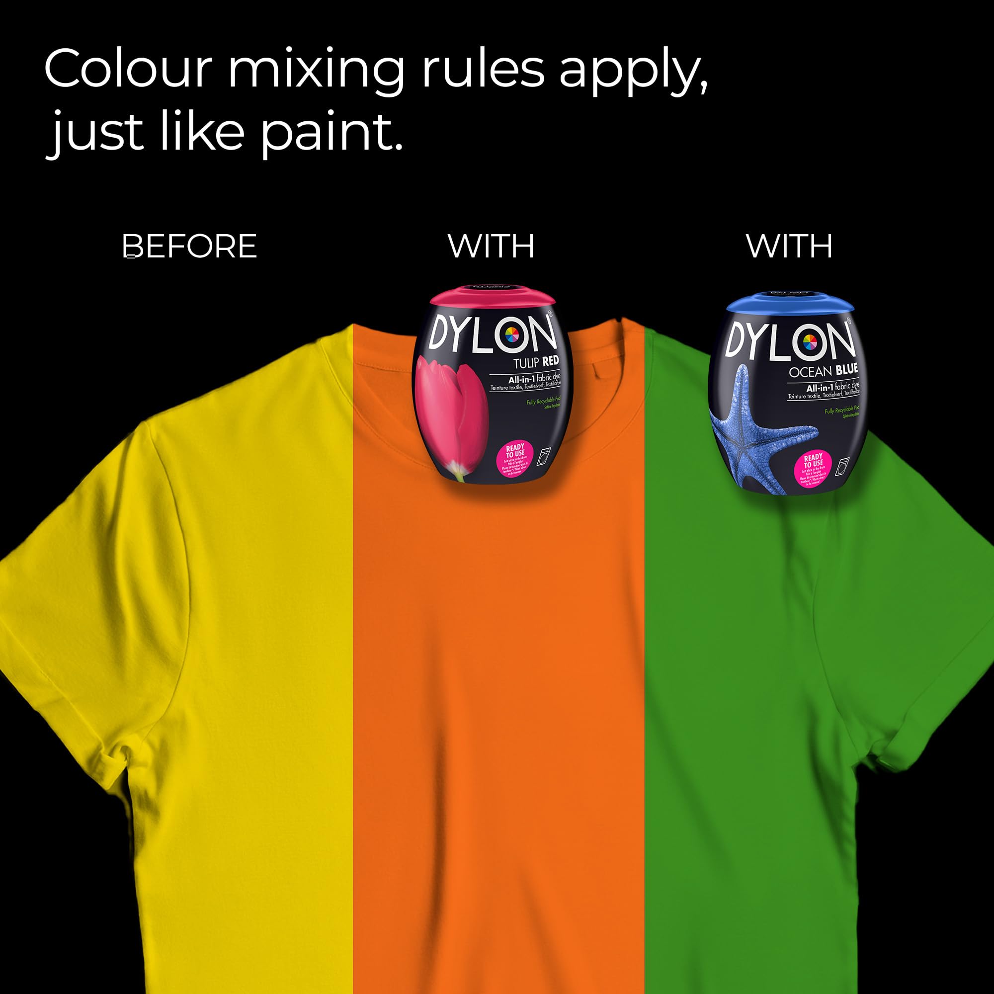 Dylon Textilfarbstoff-Pod für Waschmaschinen – Pfingstrosenrosa, 350 g 5