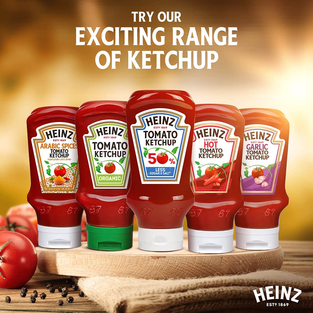 Heinz Tomato Ketchup 50% Less Sugar & Salt 435g
