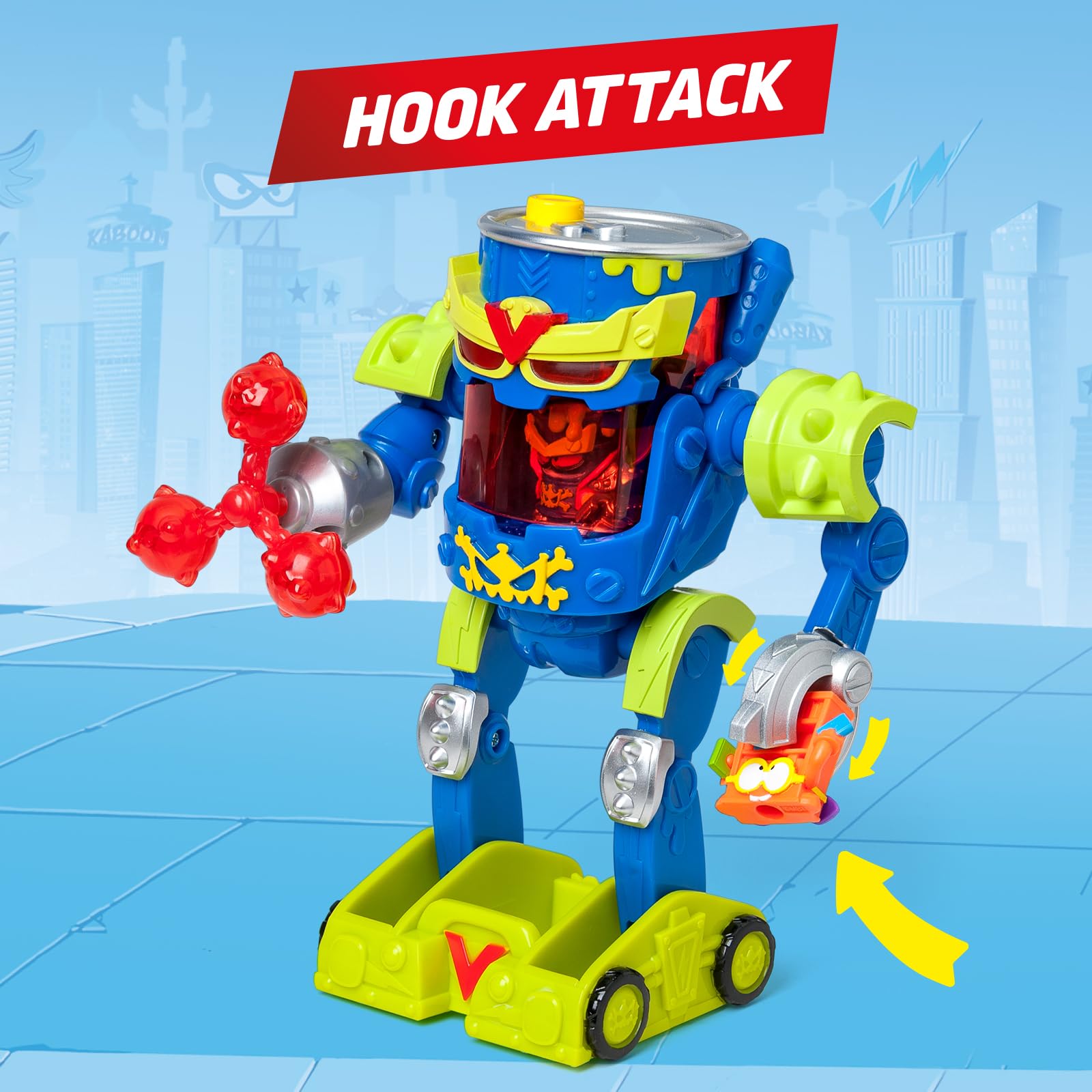 SUPERTHINGS RIVALS OF KABOOM Ultra Striker Mr. King Robot Playset | Exclusive Figure | 3+ Years 8