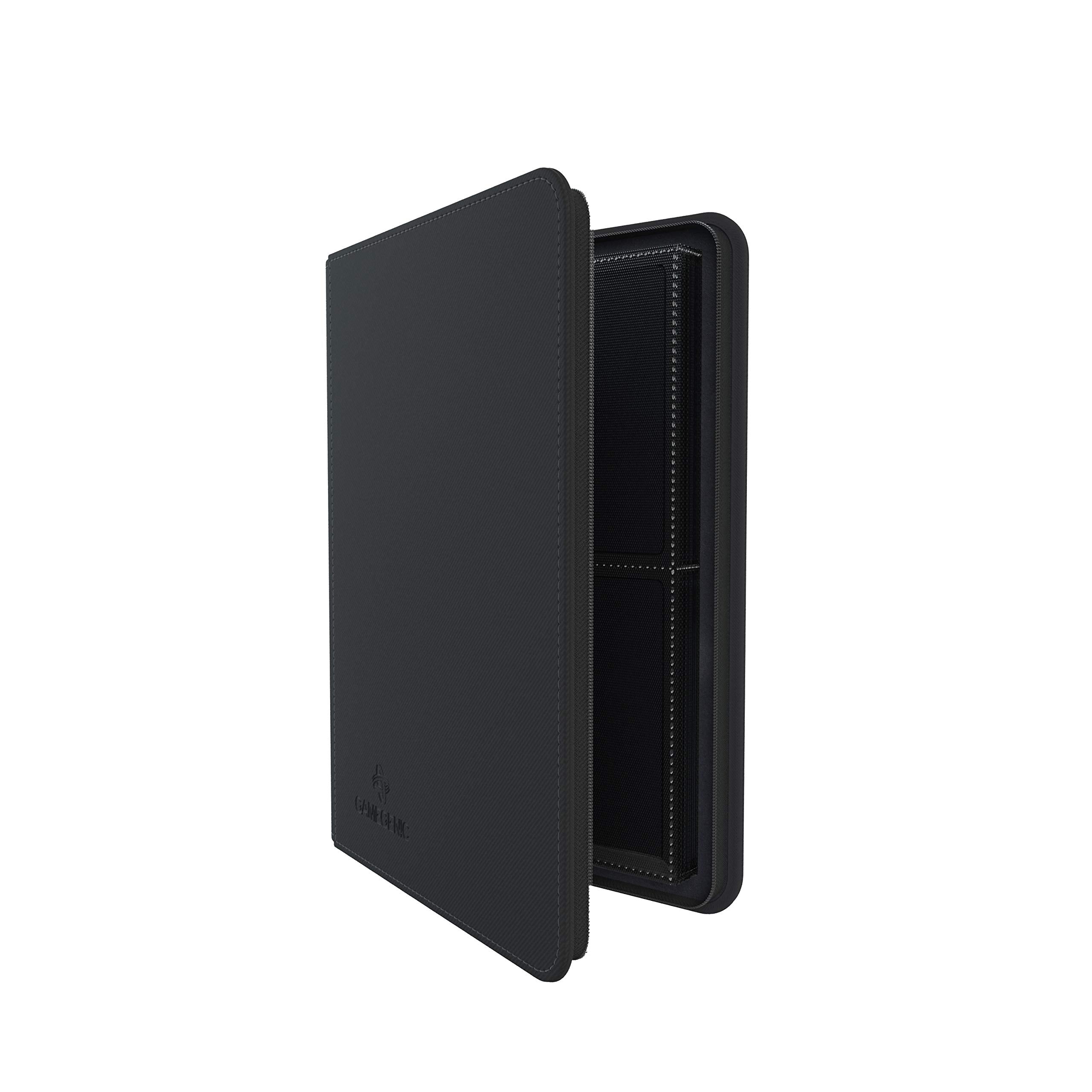 Gamegenic Zip-Up Album - 8-Pocket, Black | Holds 160 Sleeved Cards | Rigid Cover