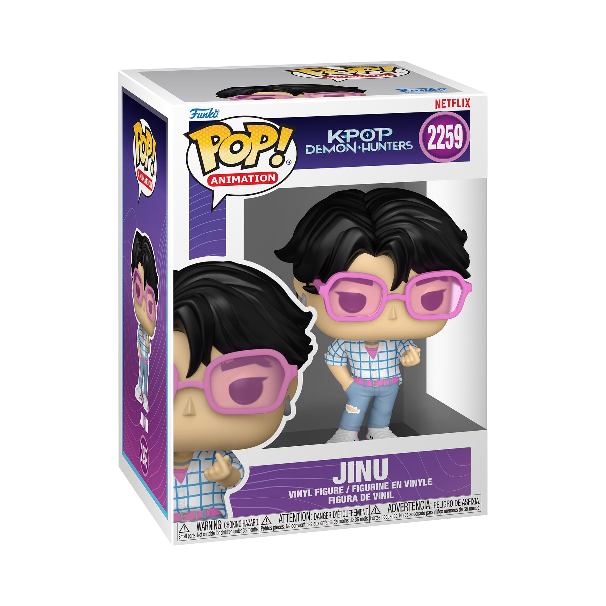 Funko Pop! Animation: KPop Demon Hunters - Jinu Vinyl Figure (94691) - Chase Variant 8