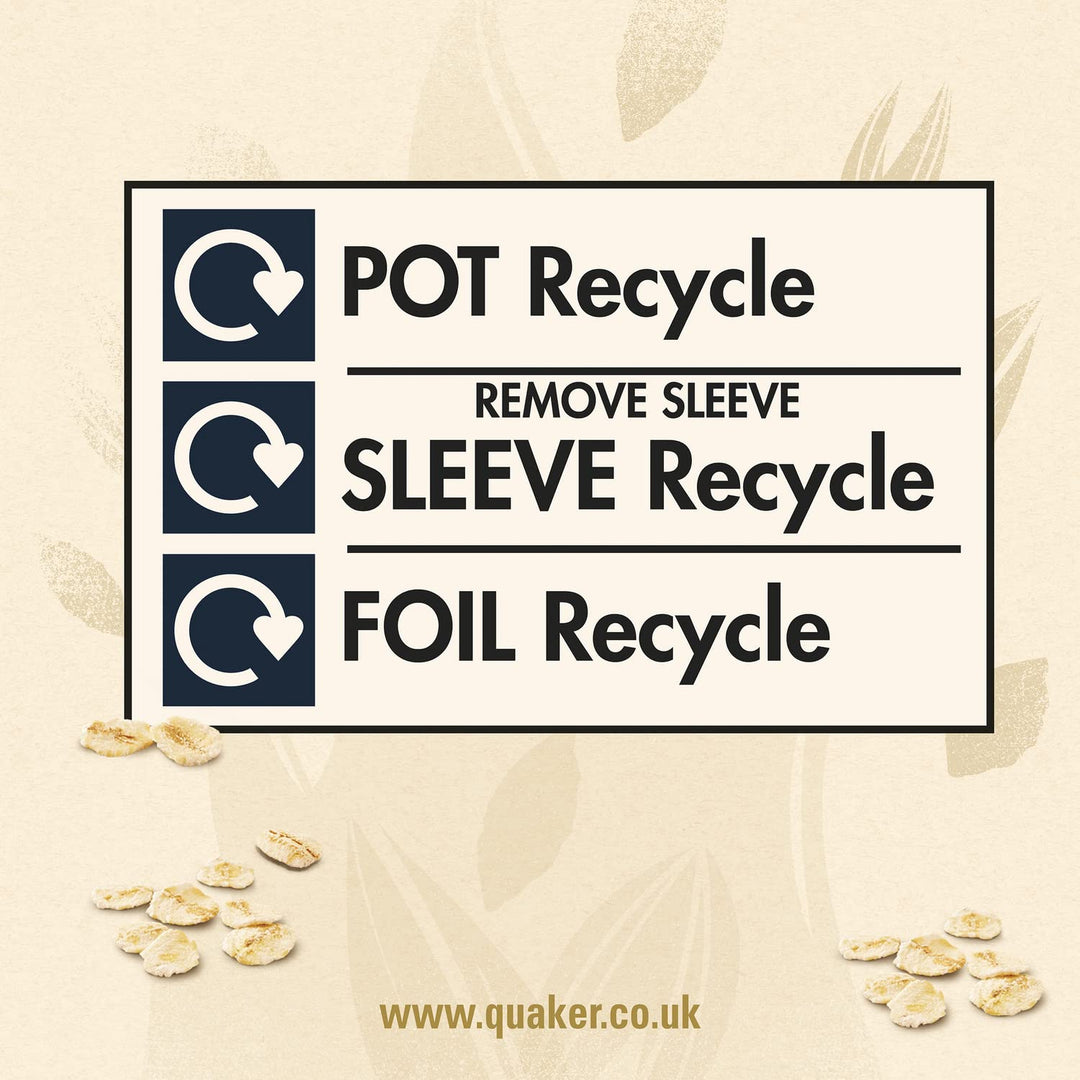 Quaker Oat So Simple Golden Syrup Porridge Pots, 57g (Pack of 8)