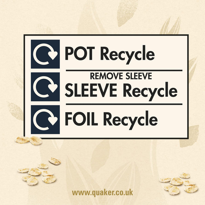 Quaker Oat So Simple Original Porridge Pots, 45 g (Pack of 8)