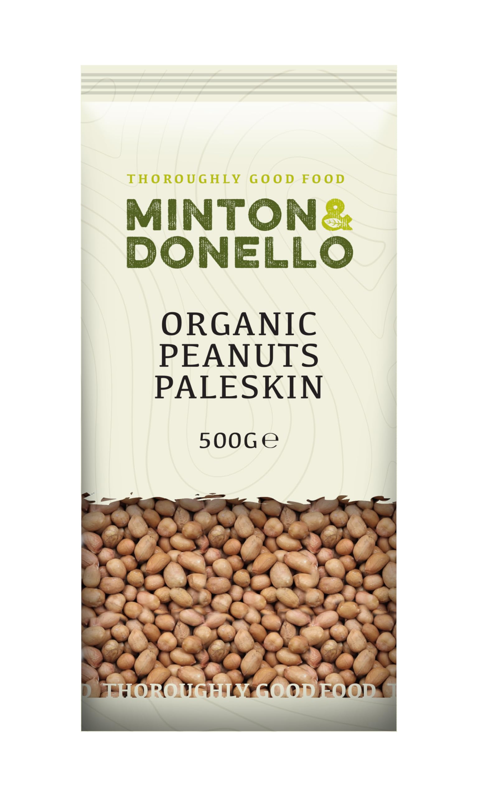 Minton &amp; Donello – Bio-Erdnüsse mit heller Haut, natürlich, ungesalzen, proteinreich