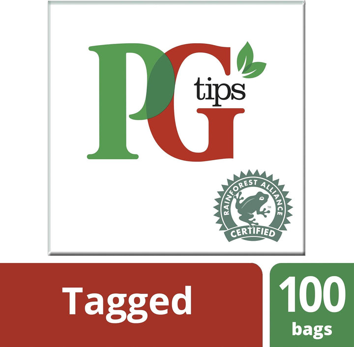 PG Tips - String and Tag One Cup Everyday Tea Bags (Pack of 100)