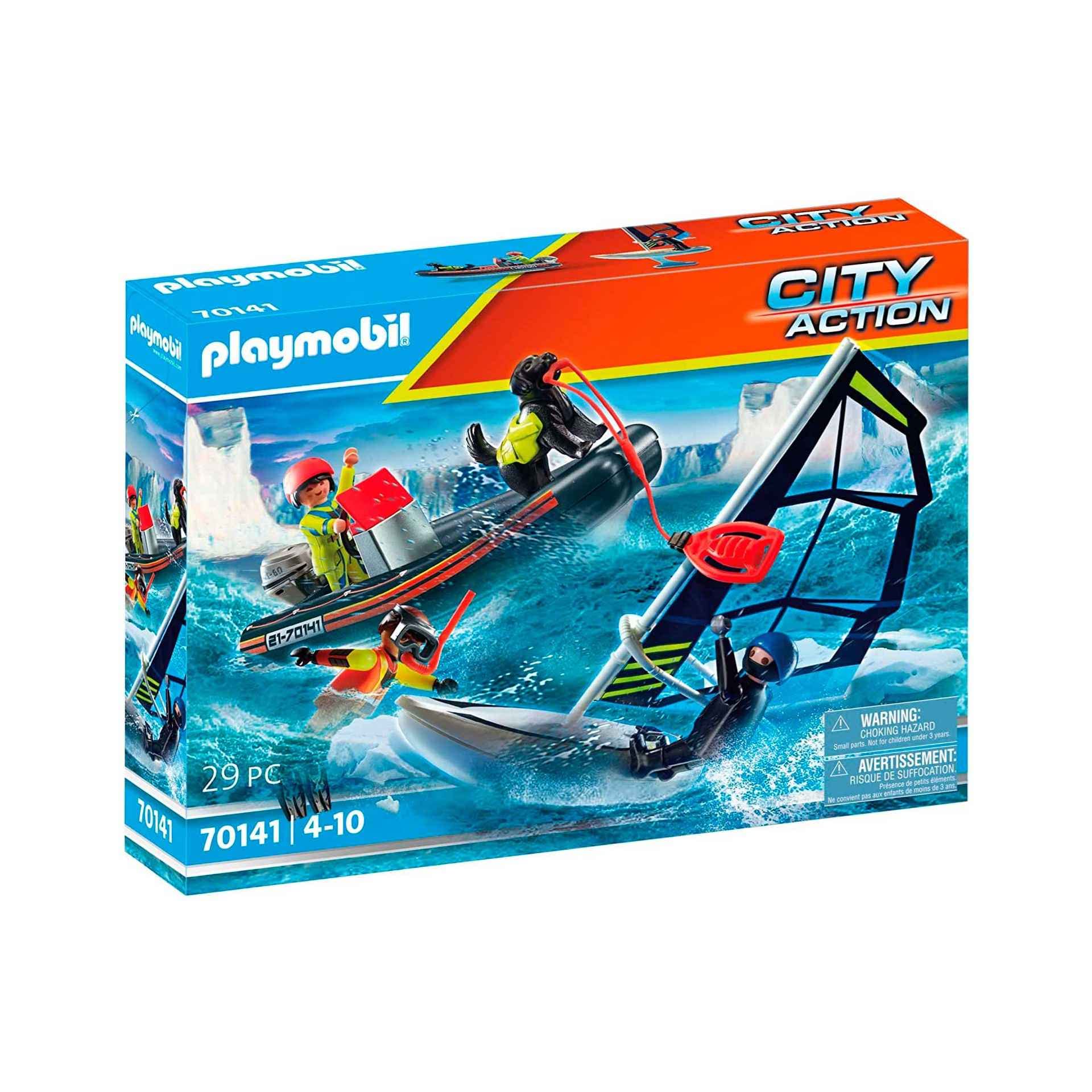 PLAYMOBIL City Action 70141 Sea Rescue: Water Rescue with Dog - Ages 4+ 2