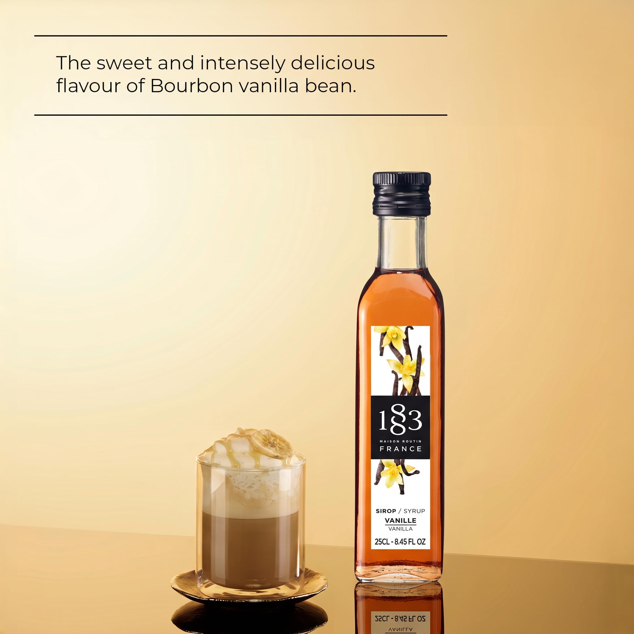 1883 MAISON ROUTIN Premium Vanilla Syrup - 250 ml | Natural Ingredients | Vegan Friendly 2