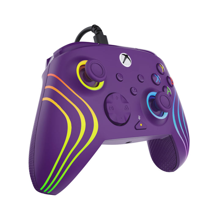 Turtle Beach Afterglow Wave Purple Wired RGB Gaming Controller for Xbox & PC