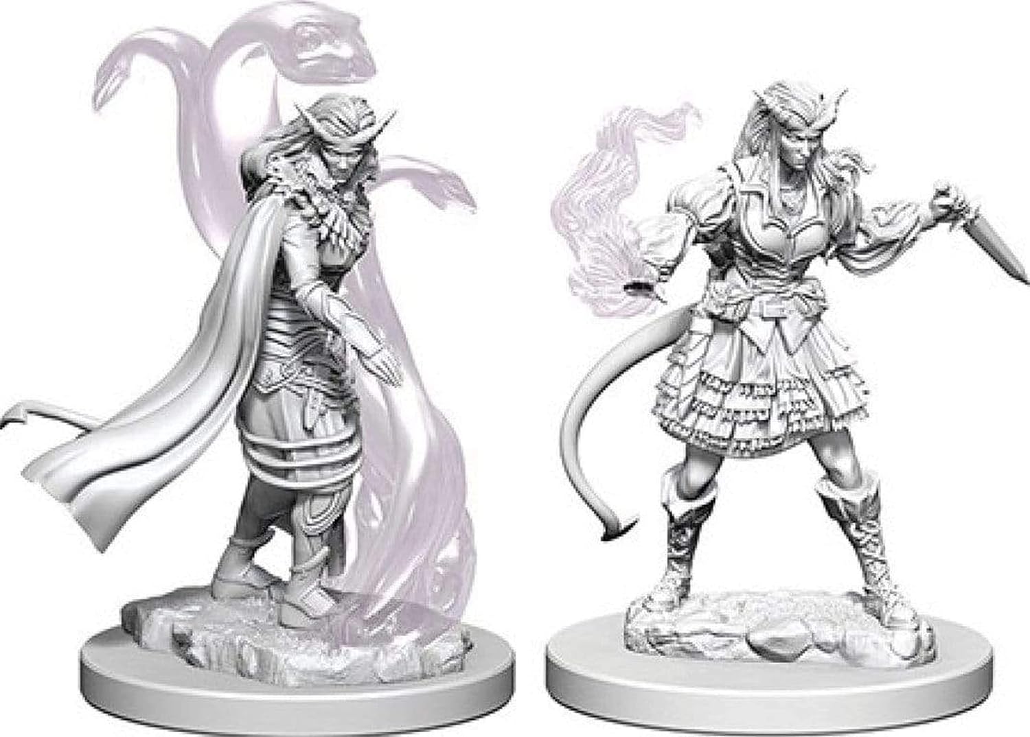 WizKids Tiefling Female Sorcerer Unbemaltes Miniaturset für D&amp;D 1