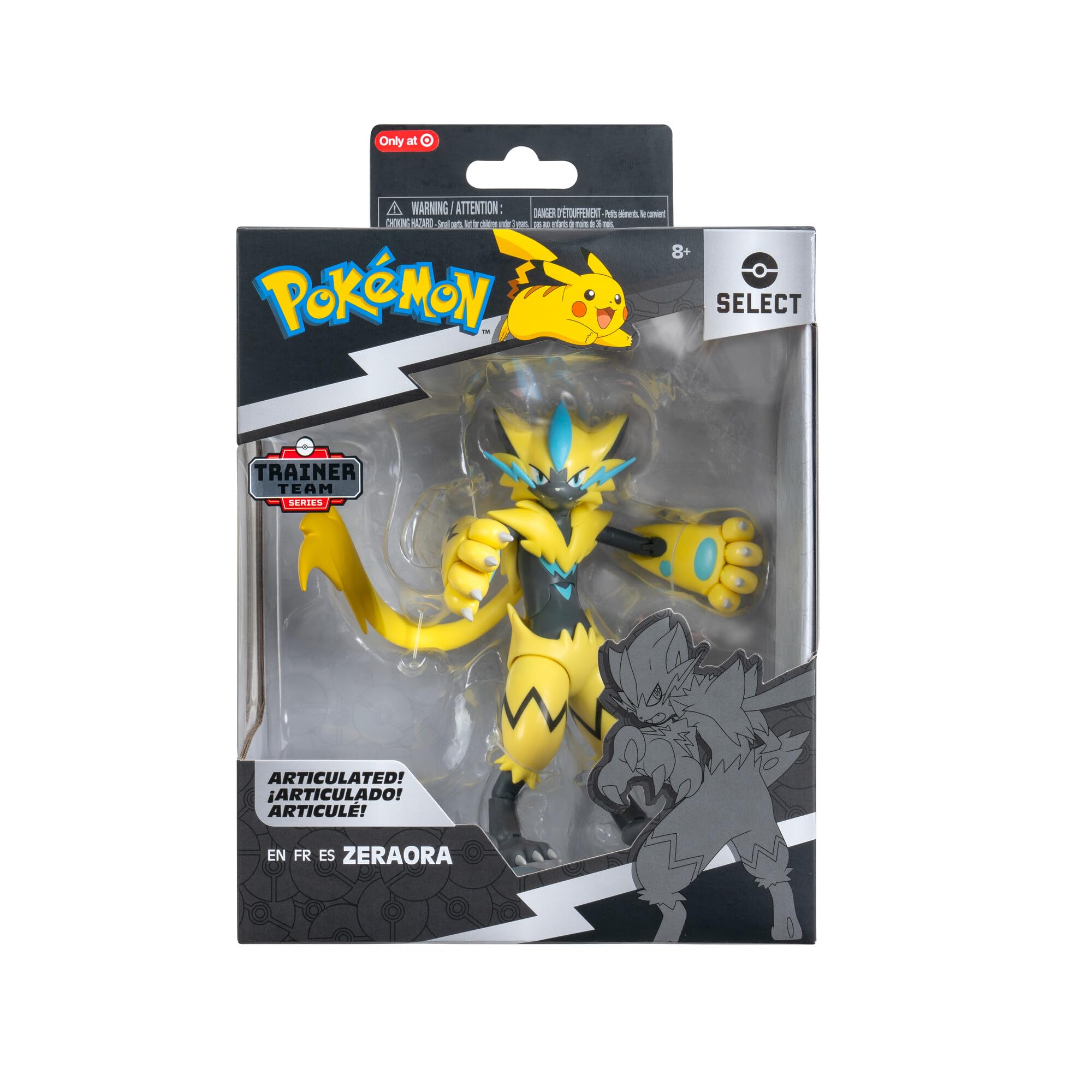Pokémon Select Zeraora - 6-Inch Super-Articulated Action Figure with Posing Stand 8