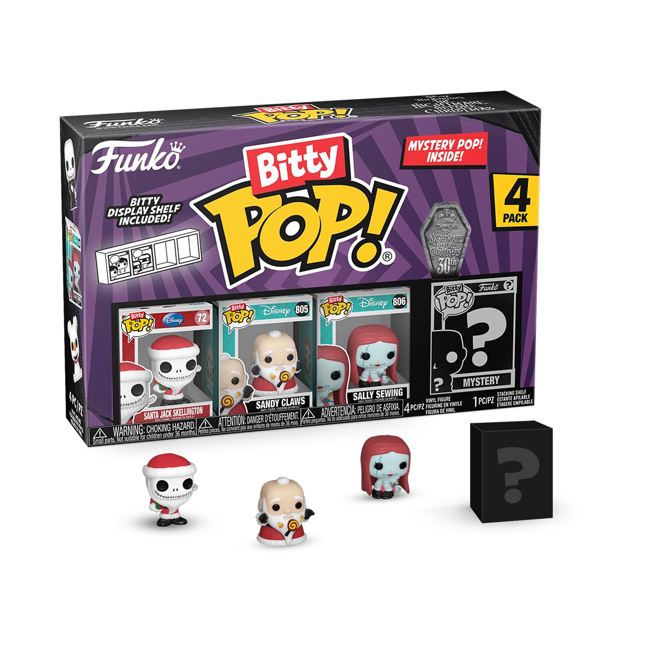 Funko Bitty POP! The Nightmare Before Christmas - Santa Jack Vinyl Figure 9