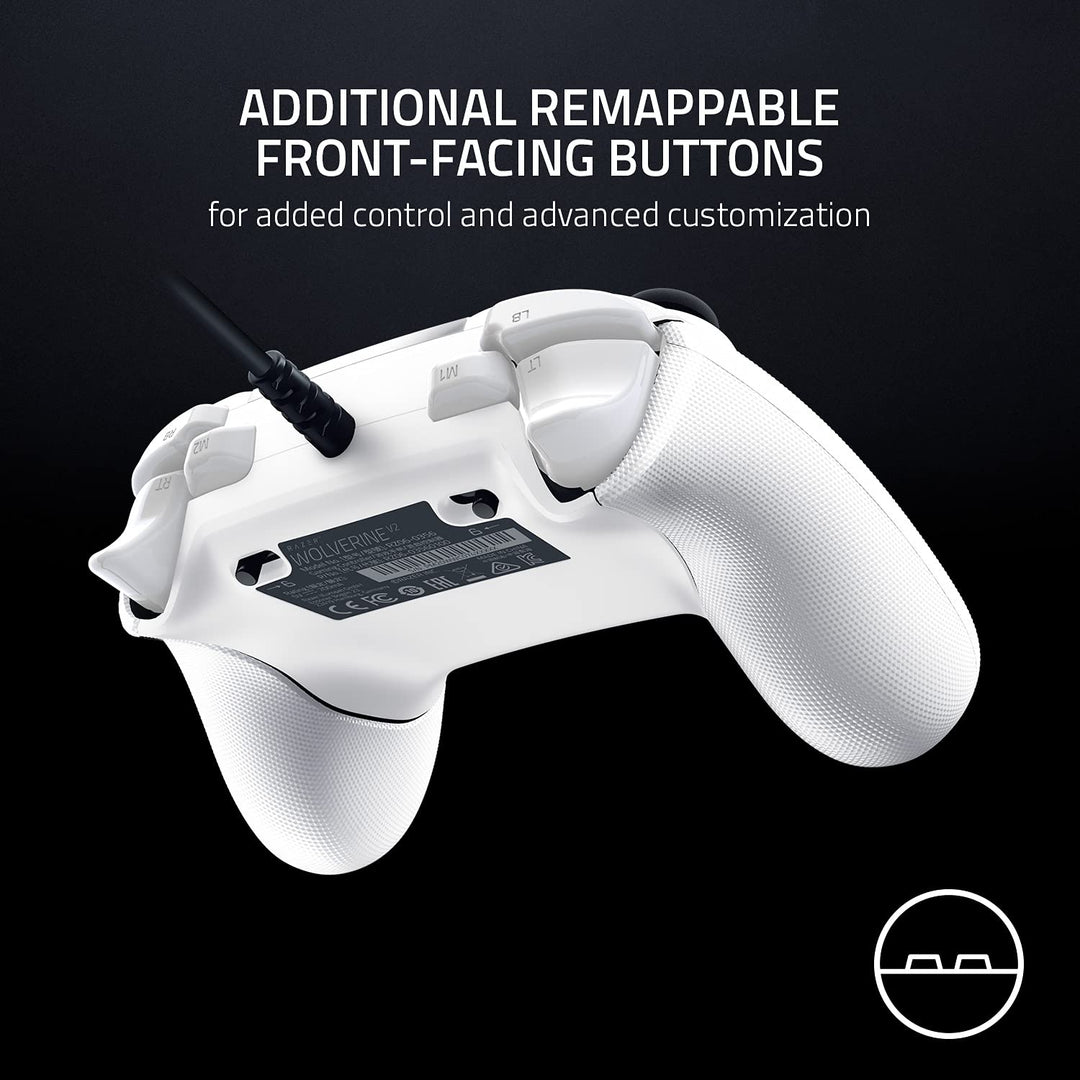 Razer Wolverine V2 - Wired Gaming Controller for Xbox Series X|S, Xbox One & PC - Mercury White