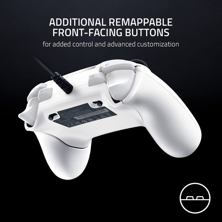 Razer Wolverine V2 - Wired Gaming Controller for Xbox Series X|S, Xbox One & PC - Mercury White
