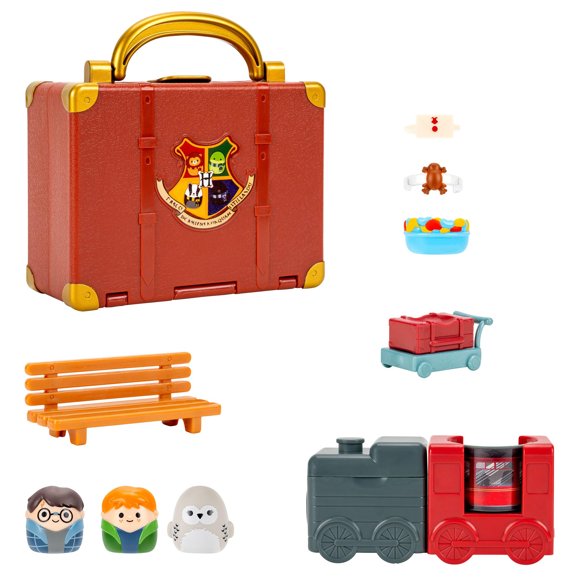Squish-a-longs Harry Potter Hogwarts Express Playset - 3 Mini-Squish Figures & Accessories