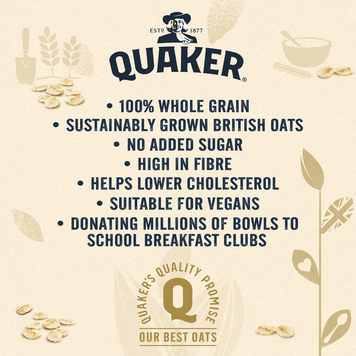 Quaker British Porridge Rolled Oats 1kg