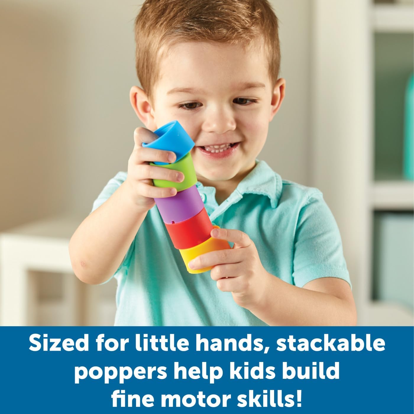 Learning Resources Rainbow Emotion Fidget Poppers - 5-Piece SEL Sensory Toy for Ages 3+ 5