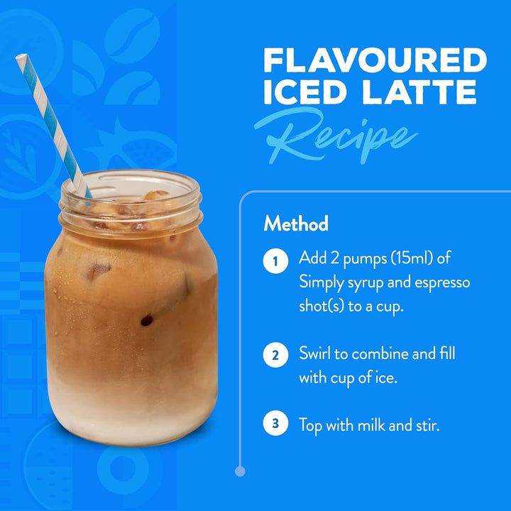 Simply Sugar Free Coconut Syrup - Low Calorie, Vegan & Nut Free Flavoured Syrup