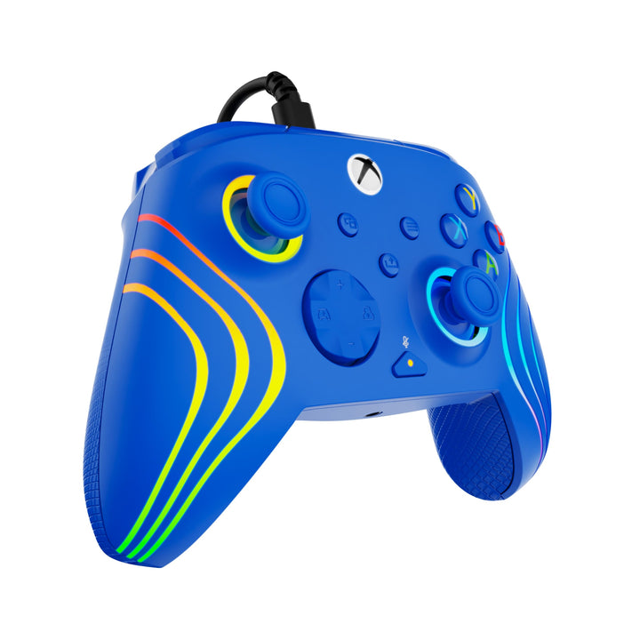 Turtle Beach Afterglow Wave Blue Wired RGB Gaming Controller for Xbox & PC