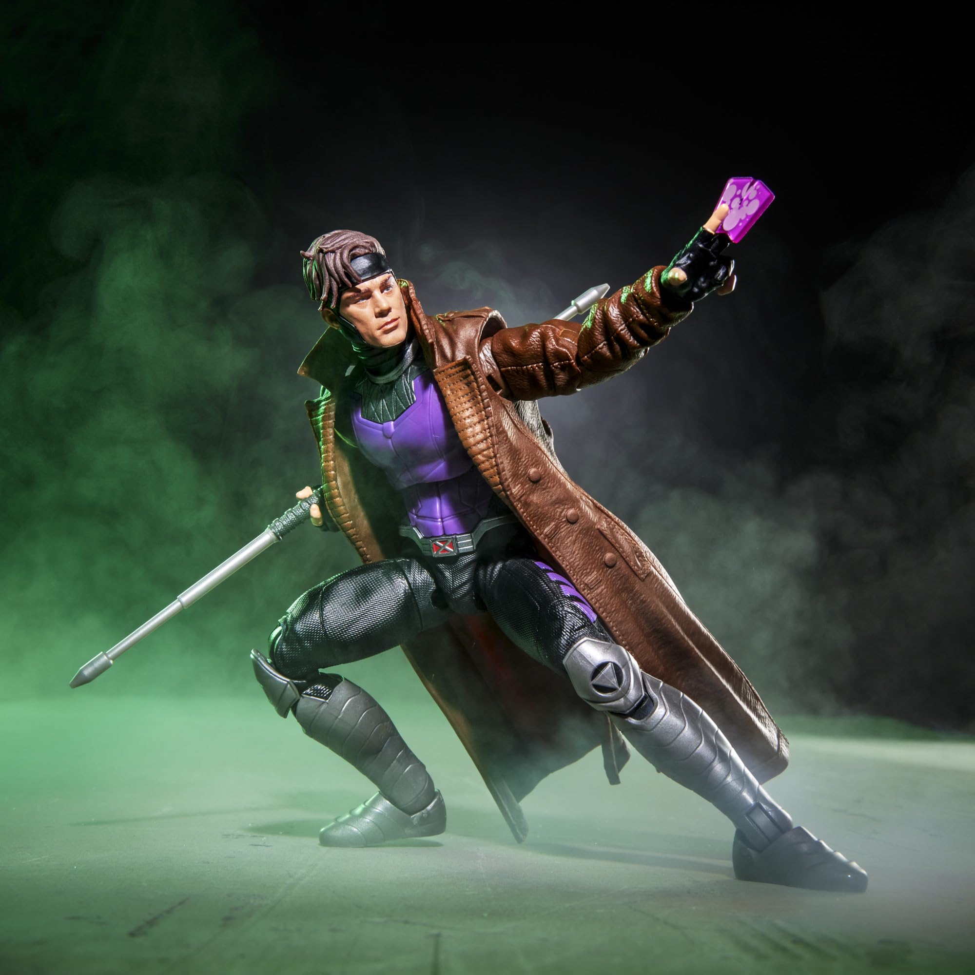 Marvel Legends Series Gambit Action Figure - 15cm Scale, 6 Accessories, Ages 4+ 6