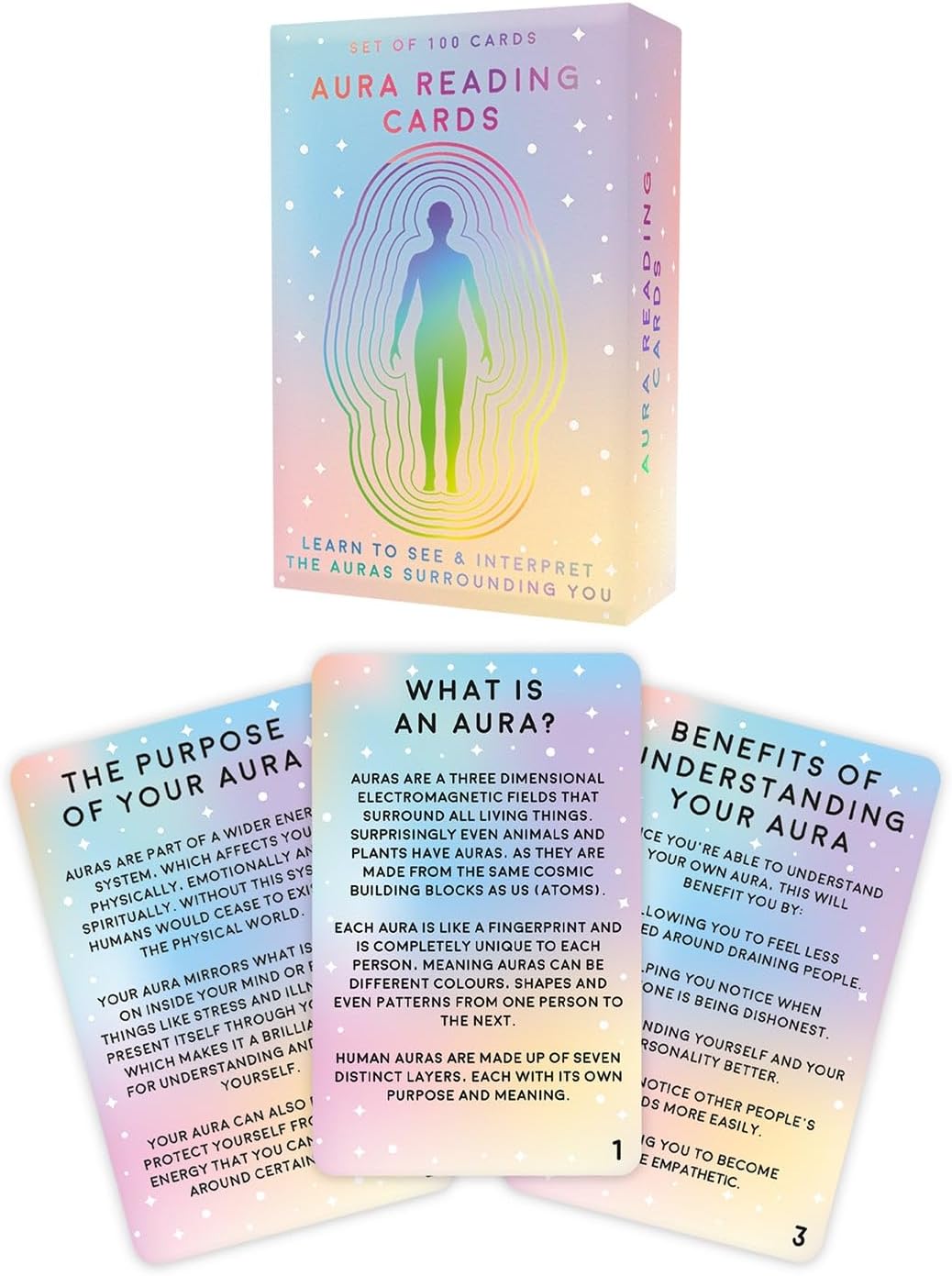 100 Aura Cards - Start Seeing & Reading Auras: Knowledge and Activities to Teach Aura Awareness