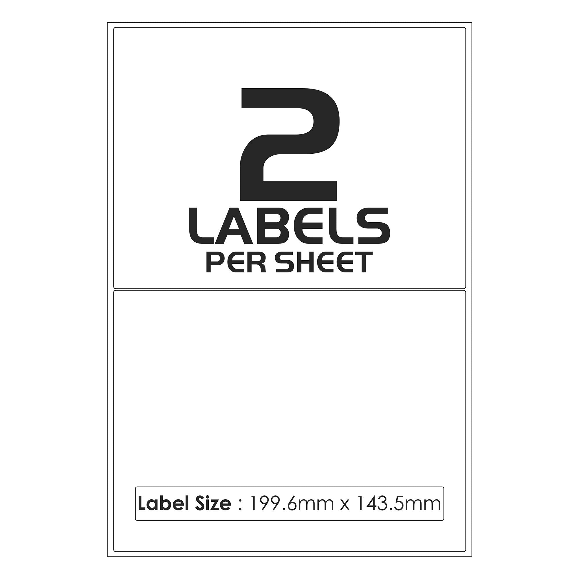 iSOUL Printable Printer Labels - 100 Labels on 50 A4 Sheets, Matte White, Inkjet & Laser Compatible 5