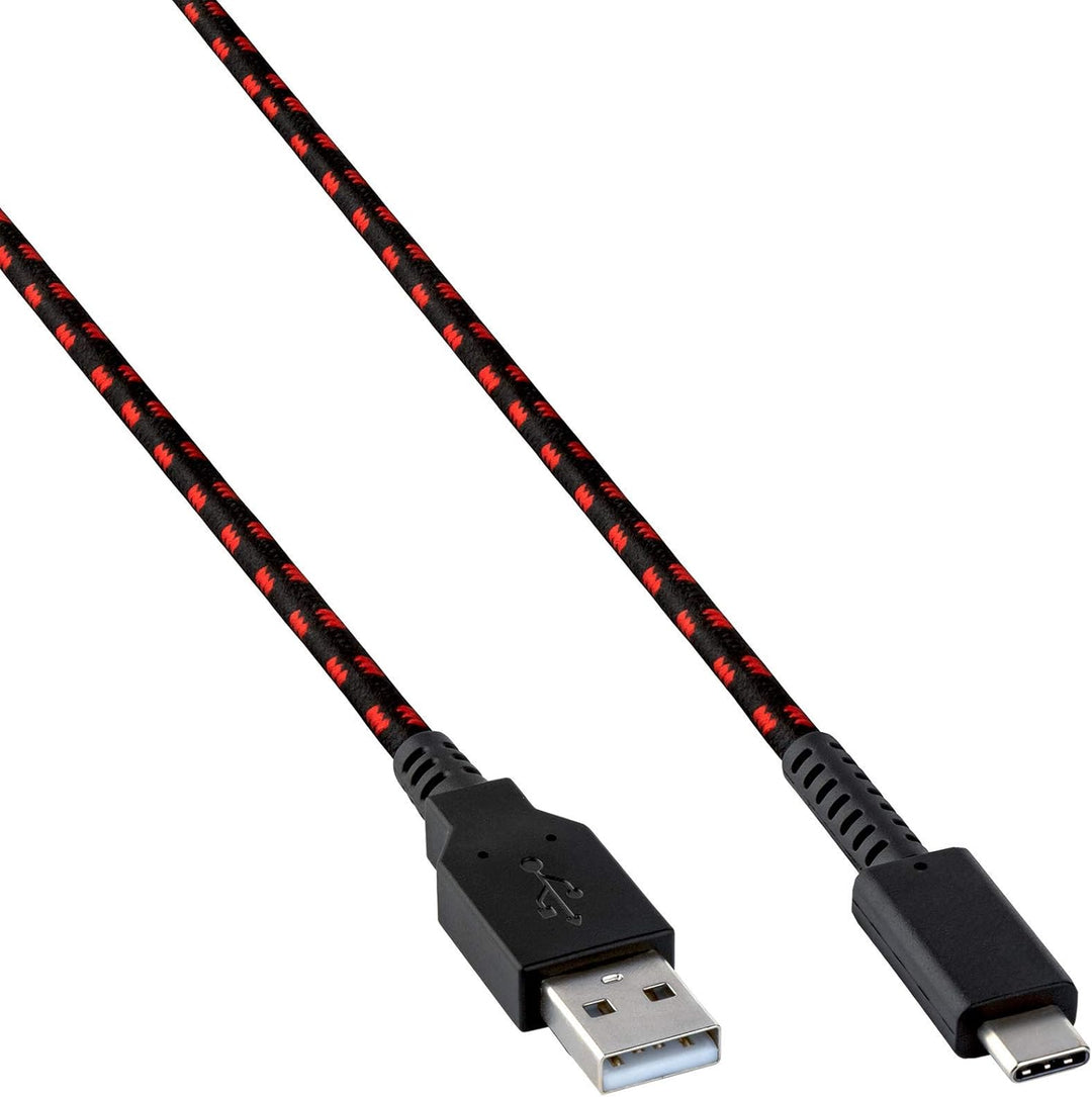 PDP 8-Foot USB-C Charging Cable for Nintendo Switch - Black/Red