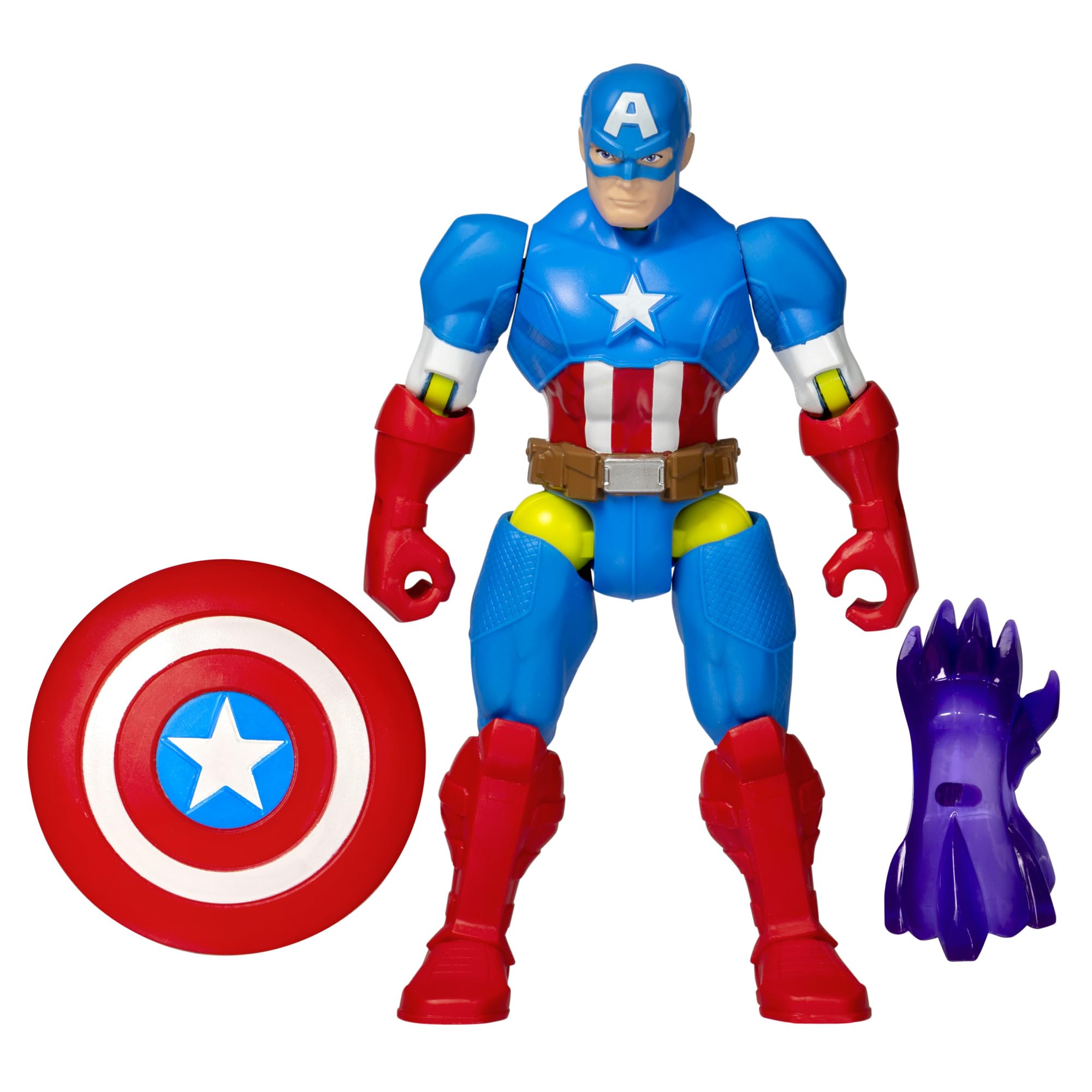 Marvel MixMashers Captain America Action Figure - Interchangeable Parts | 12 cm Size 1