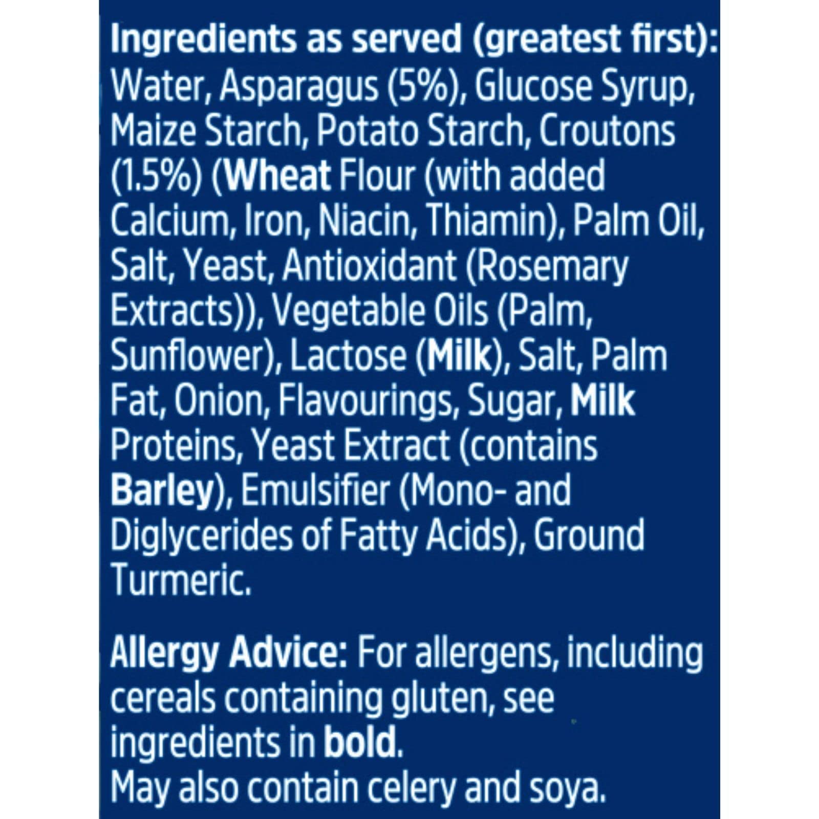 Batchelors Cup a Soup - Cream of Asparagus with Croutons, Instant Soup Sachets 5