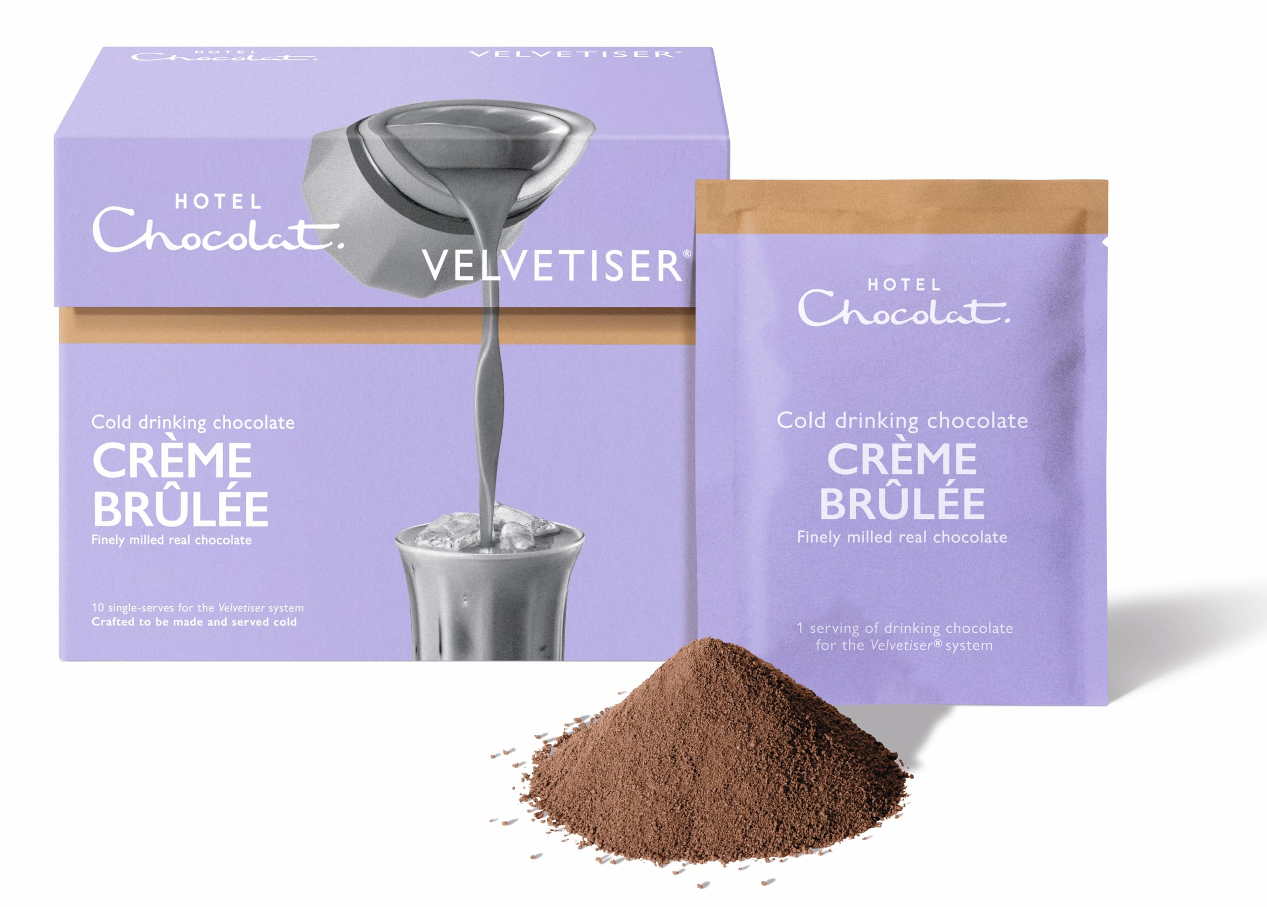 Hotel Chocolat - Crème Brûlée Cold Drinking Chocolate Sachets for Velvetiser 5