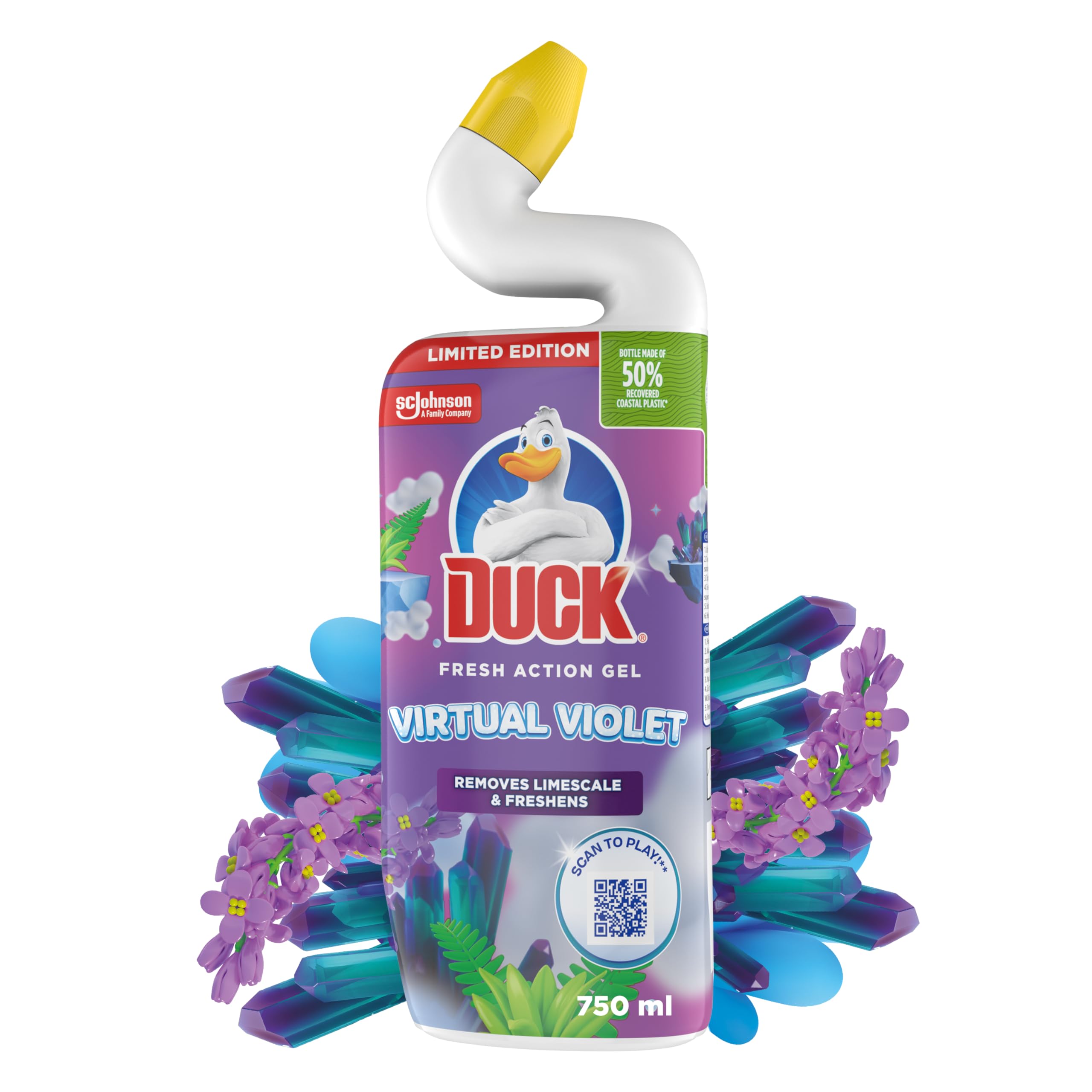 DUCK Deep Action Gel Toilet Cleaner Liquid - Removes Limescale | 750 ml 1