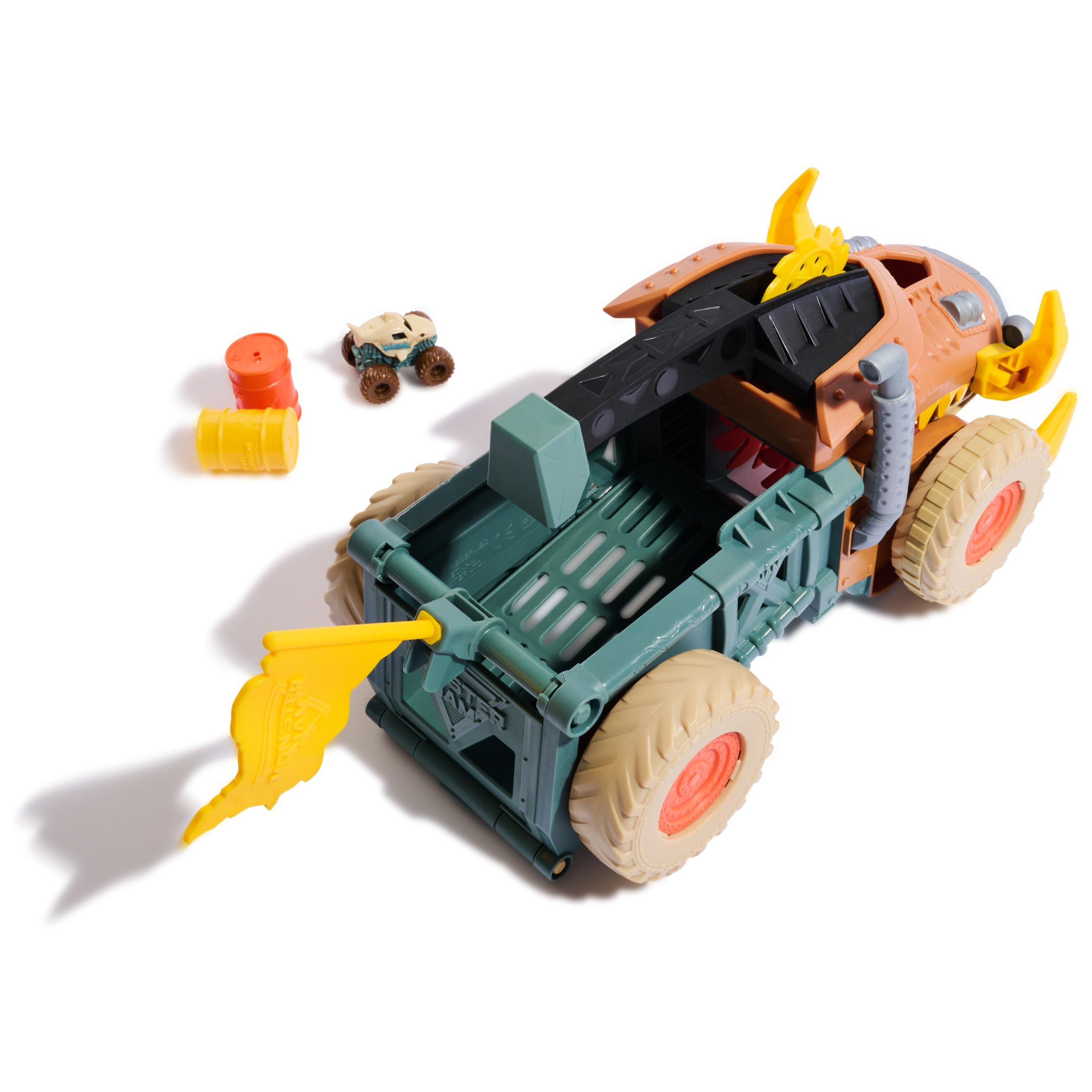 Monster Jam Mini Jams Megalodon Mad Hog Chomper - Chomping Action Playset for Kids