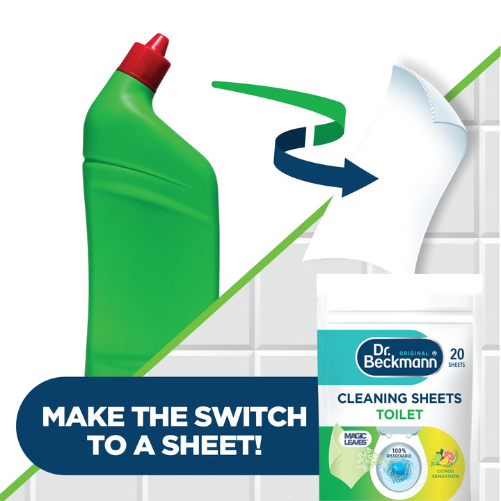 Dr. Beckmann - Toilet Cleaning Sheets for Easy Everyday Hygienic Cleaning