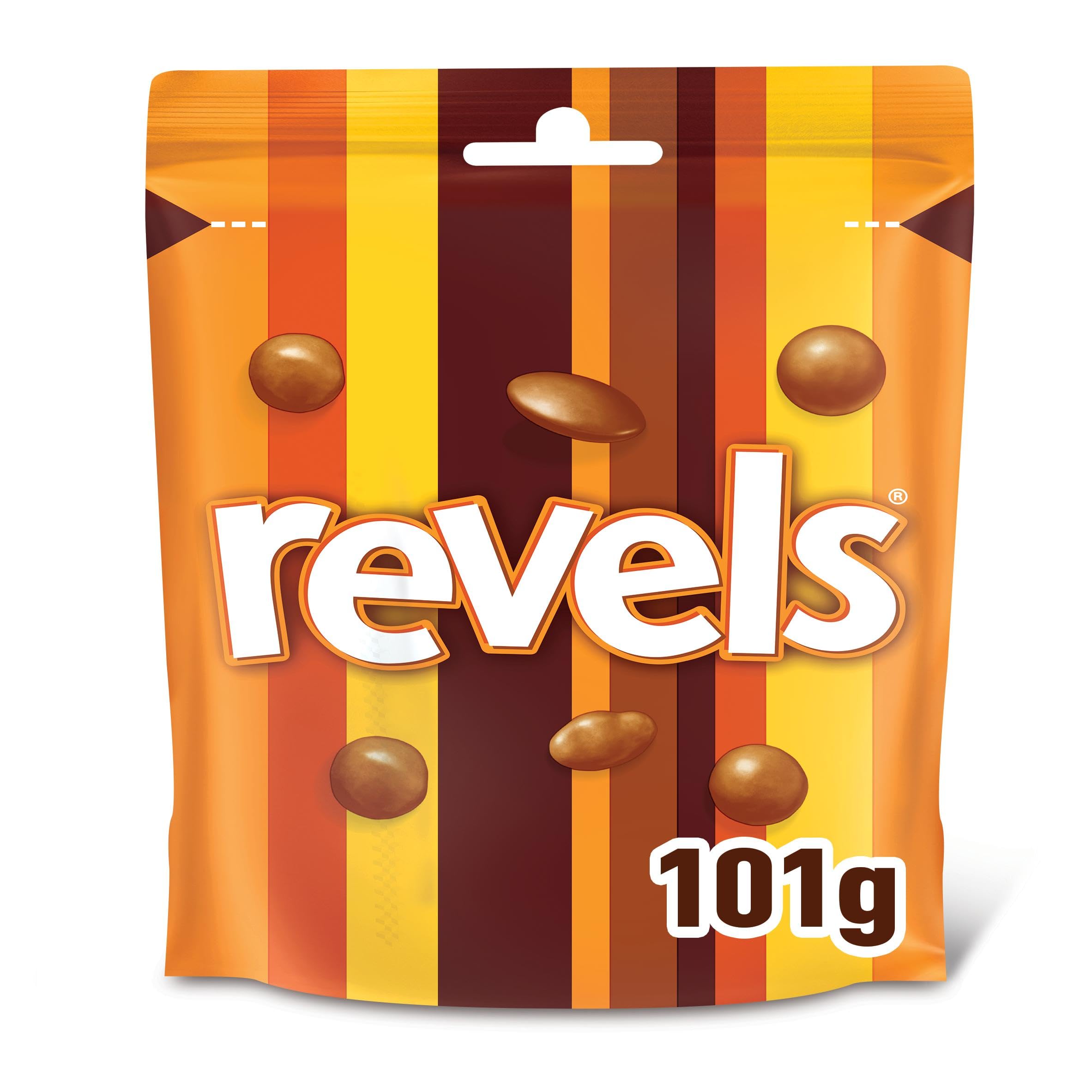 Revels Chocolate Pouch Bag, 101g - Variety Pack with Milk Chocolate, Maltesers & Toffee 1