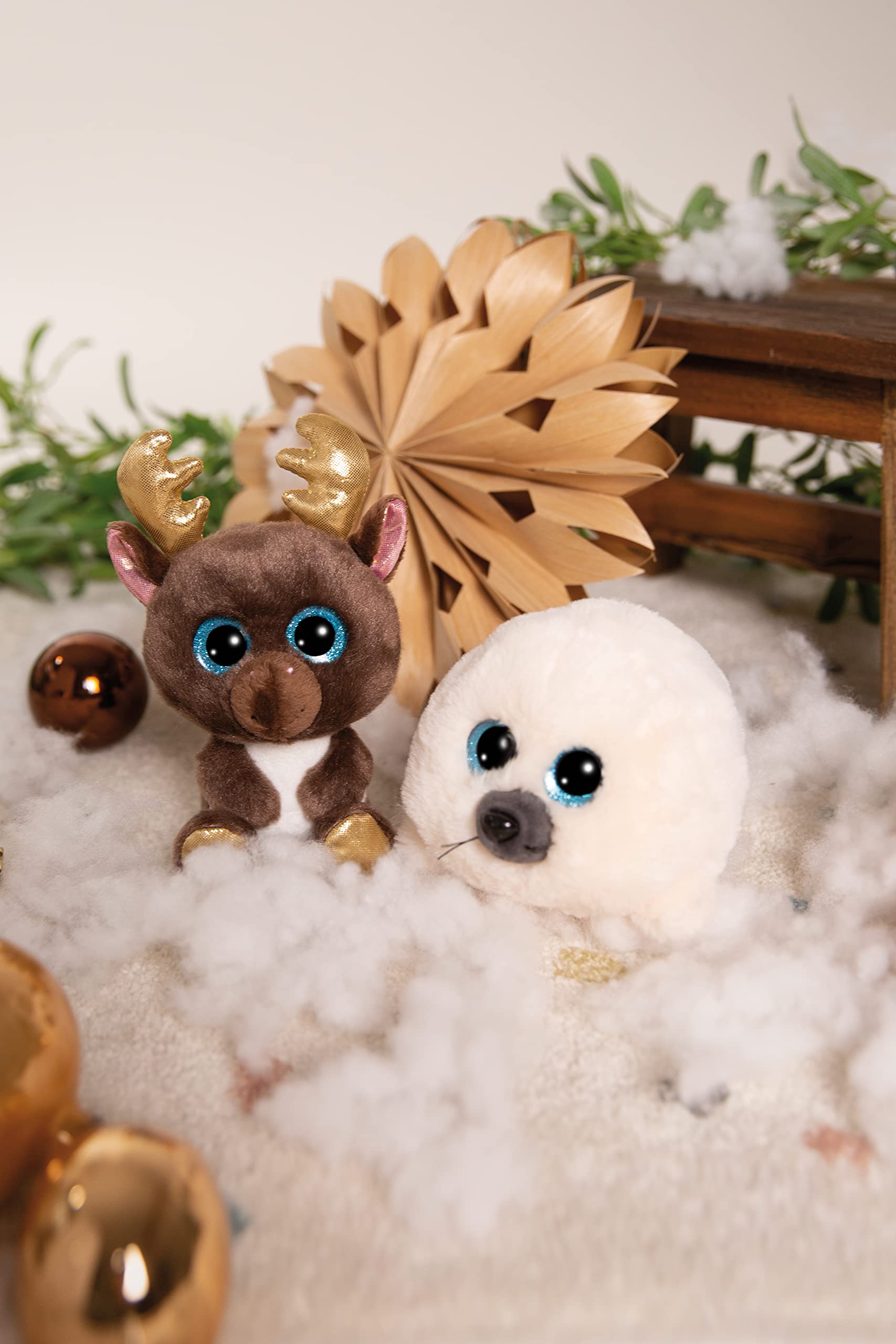 Nici GLUBSCHIS Seal Boubelle Stuffed Animal - 15 cm White Dangling | RPET Material 6