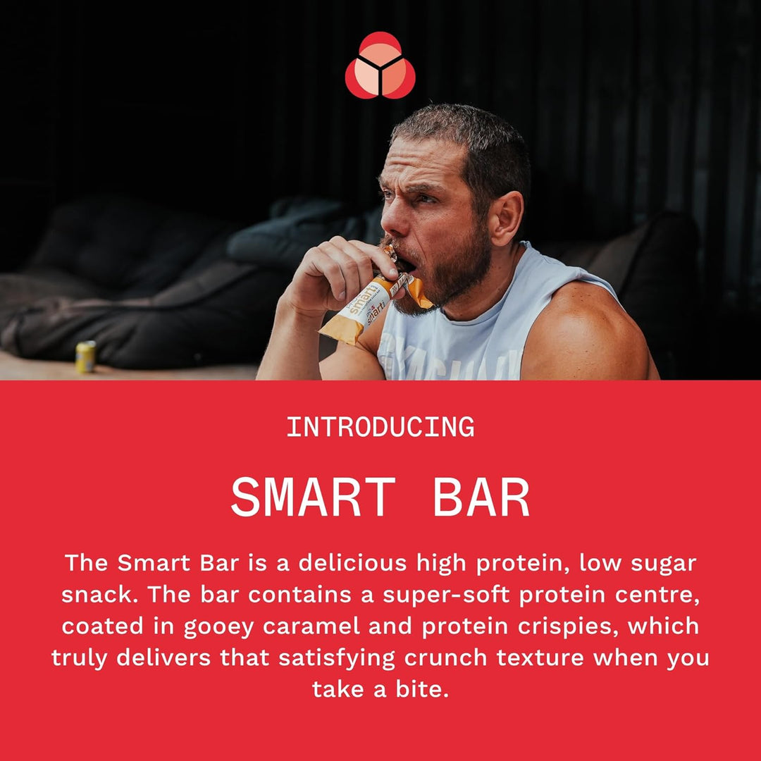 PhD Nutrition Smart Protein Bar Low Calorie, High Protein, Low Sugar, Cookies and Cream, 12 x 64g