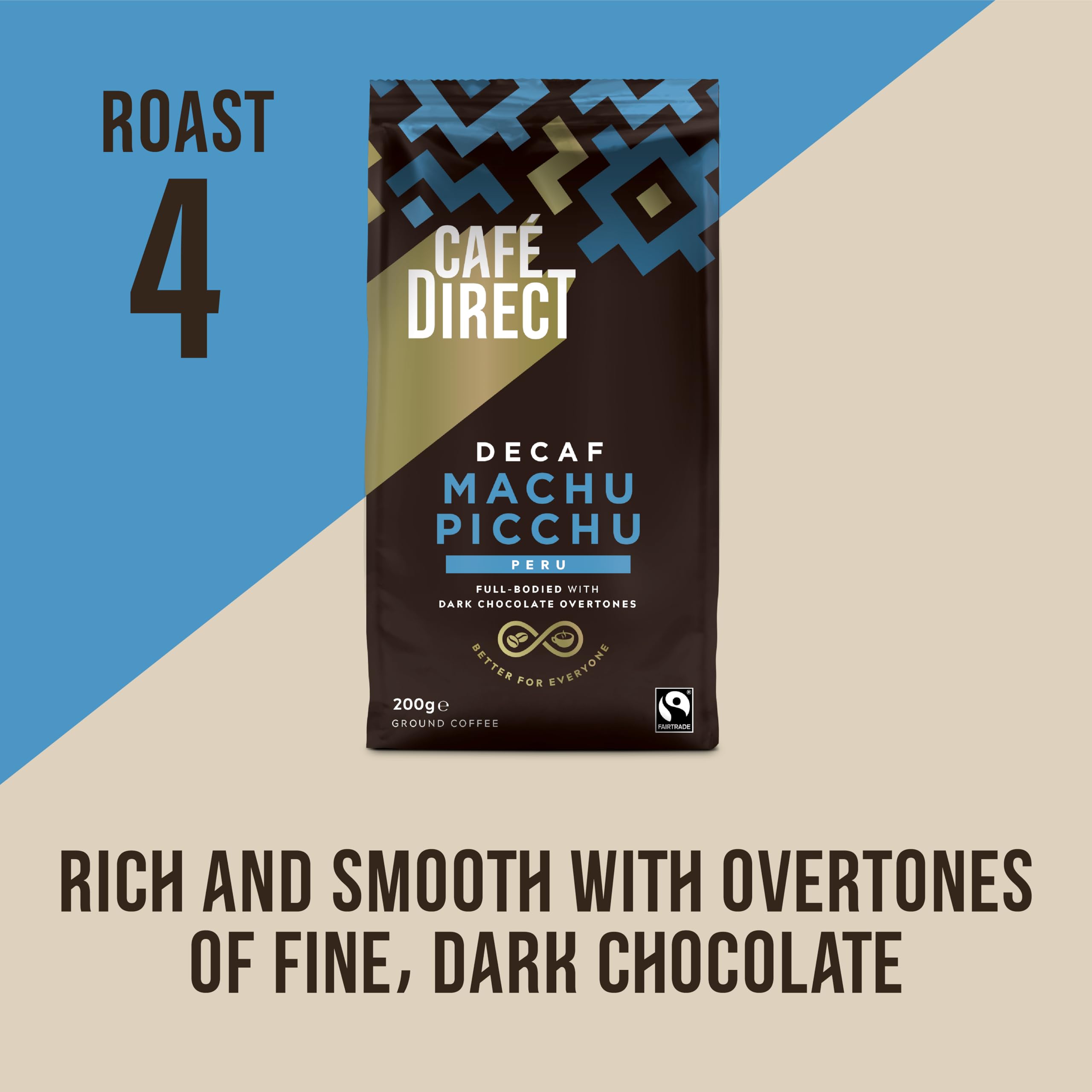 Cafédirect Decaf Machu Picchu Fairtrade Ground Coffee 200g 6
