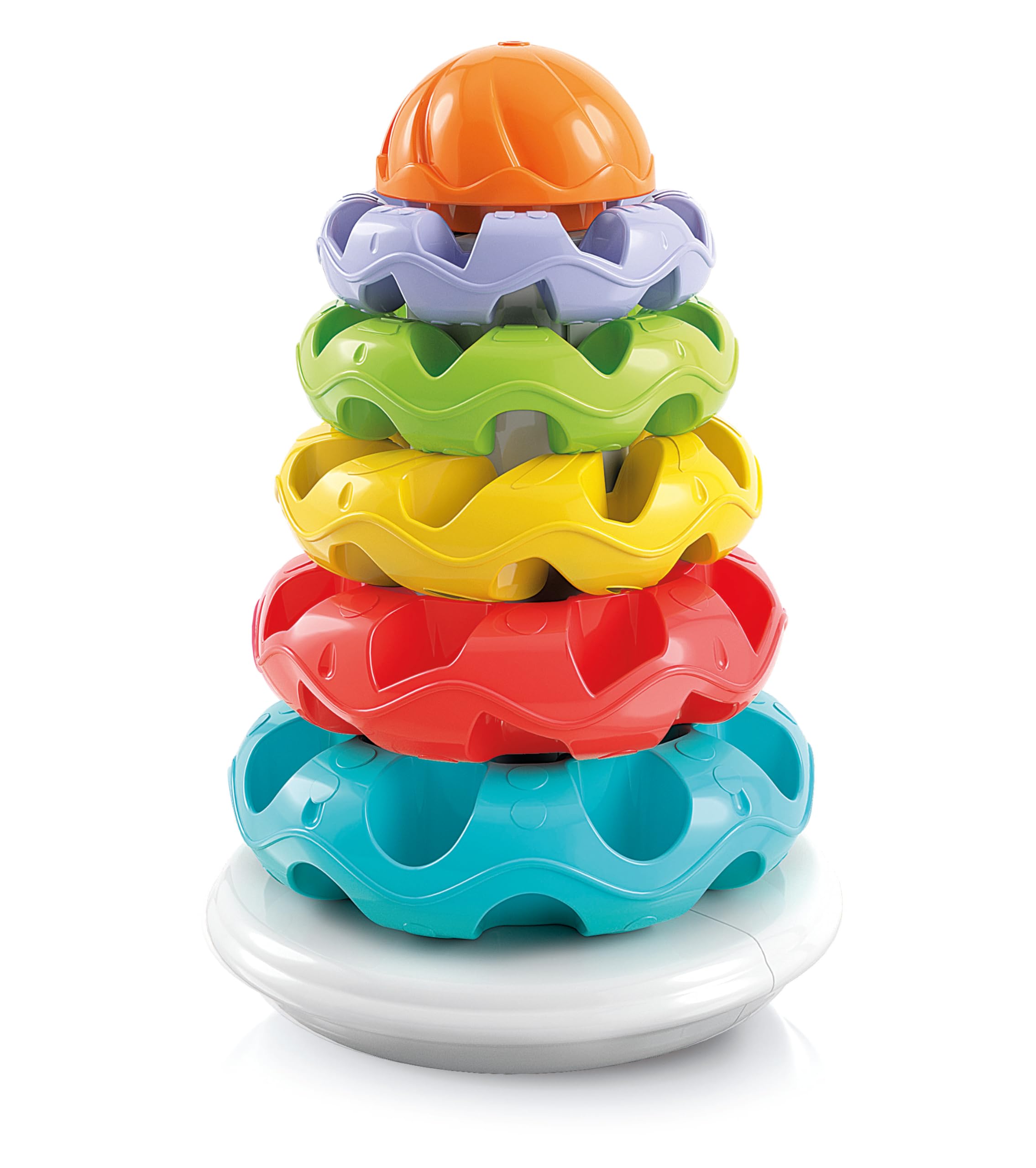 Clementoni Stacking Rings Baby Toy - 5 Colourful Rings | Motor Skill Development | 6-36 Months 1