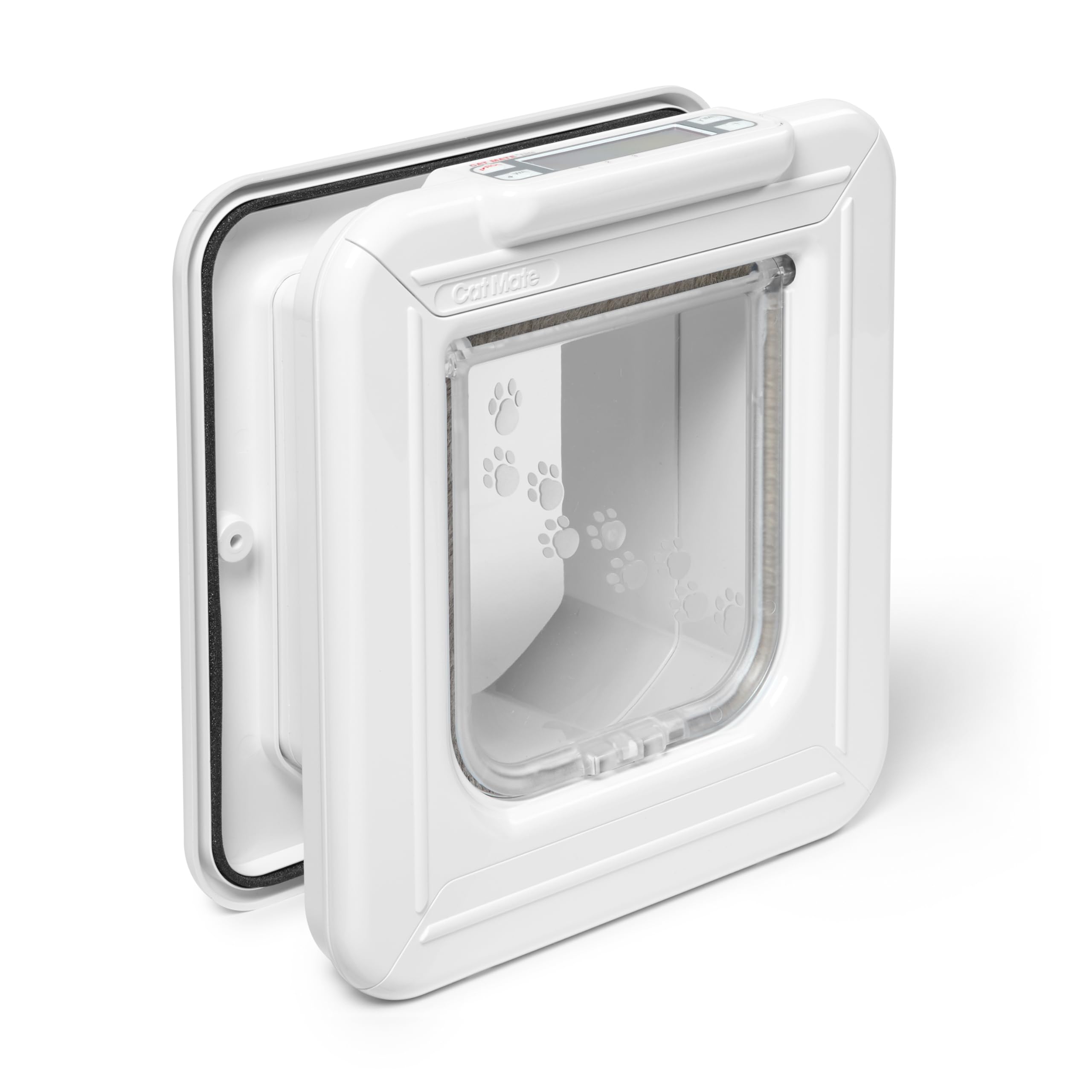 Cat Mate Elite Microchip Cat Flap with Digital Timer & LCD Display | Fits up to 100mm Thick Walls 6