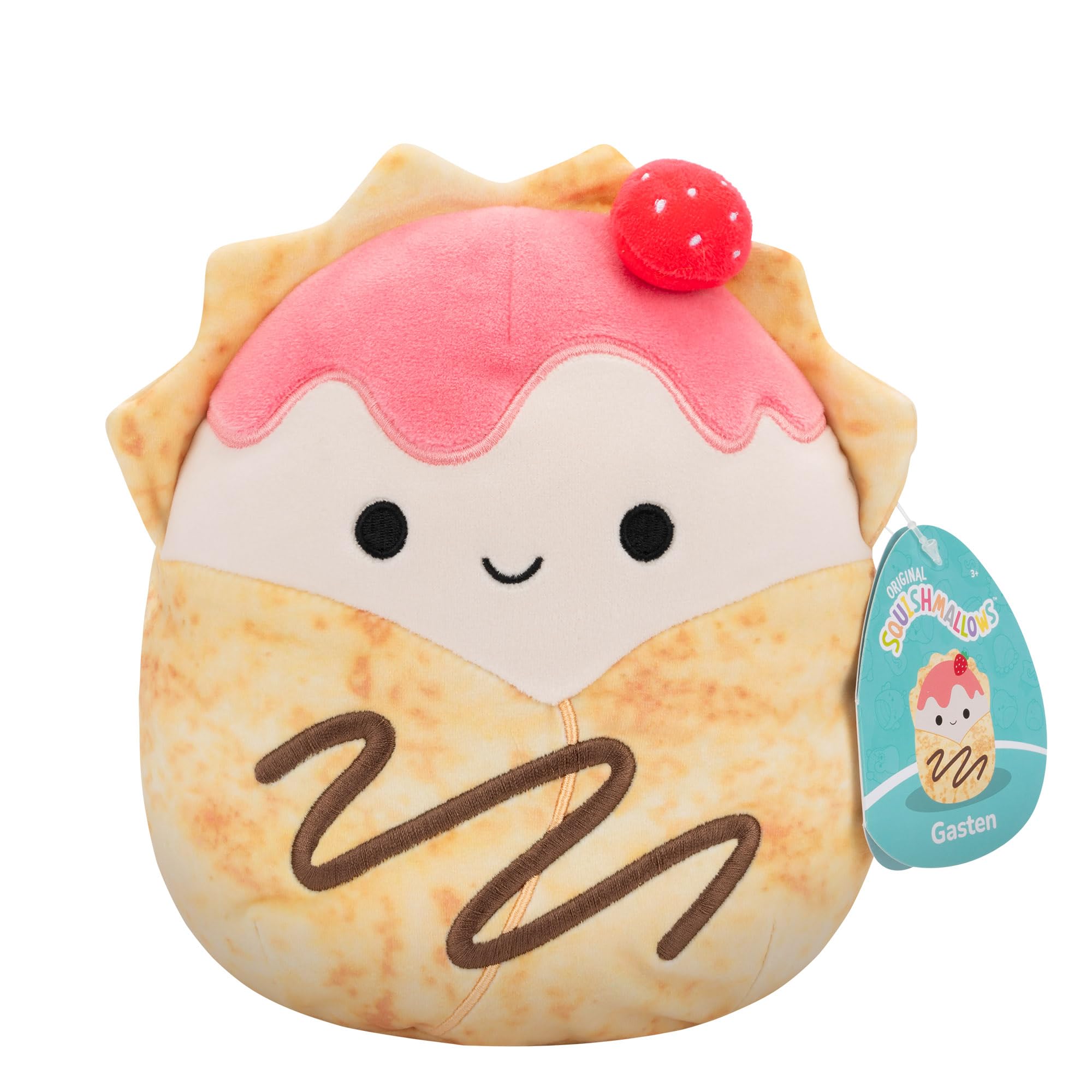 Squishmallows 7.5 Inch Plush - Gasten the Strawberry Crepe 5